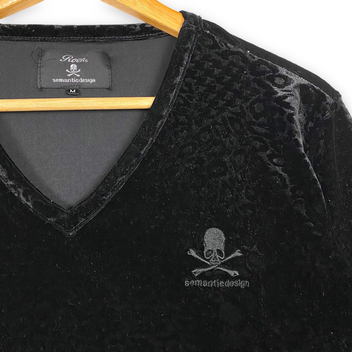 Roen × semanticdesign ROEN x SEMANTIC DESIGN Snakeskin Printed Velvet Tee Size US M / EU 48-50 / 2 - 5 Thumbnail