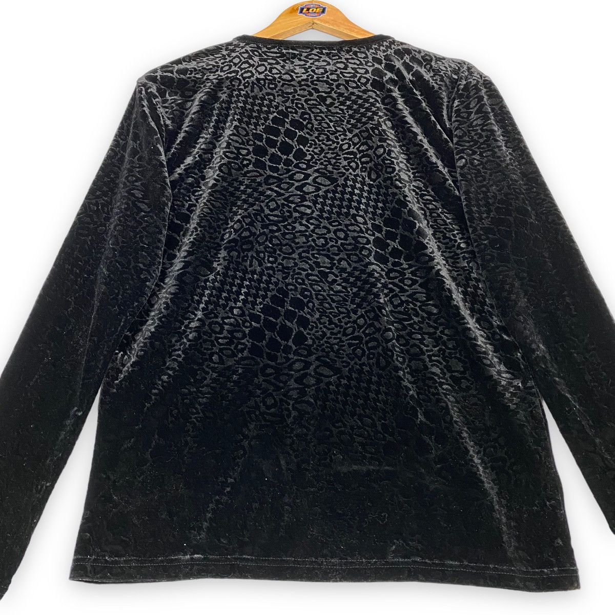 Roen × semanticdesign ROEN x SEMANTIC DESIGN Snakeskin Printed Velvet Tee Size US M / EU 48-50 / 2 - 9 Thumbnail