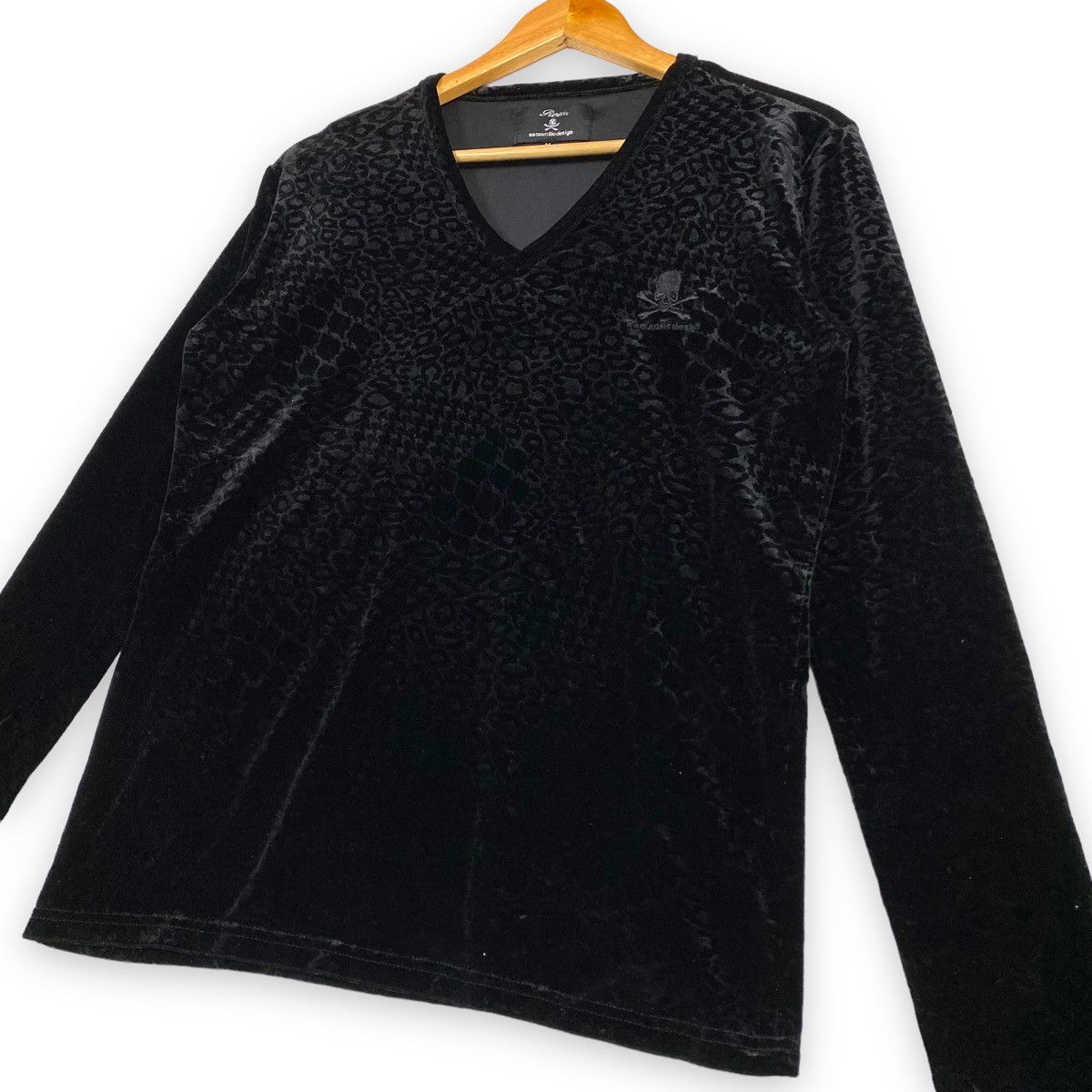 Roen × semanticdesign ROEN x SEMANTIC DESIGN Snakeskin Printed Velvet Tee Size US M / EU 48-50 / 2 - 4 Thumbnail