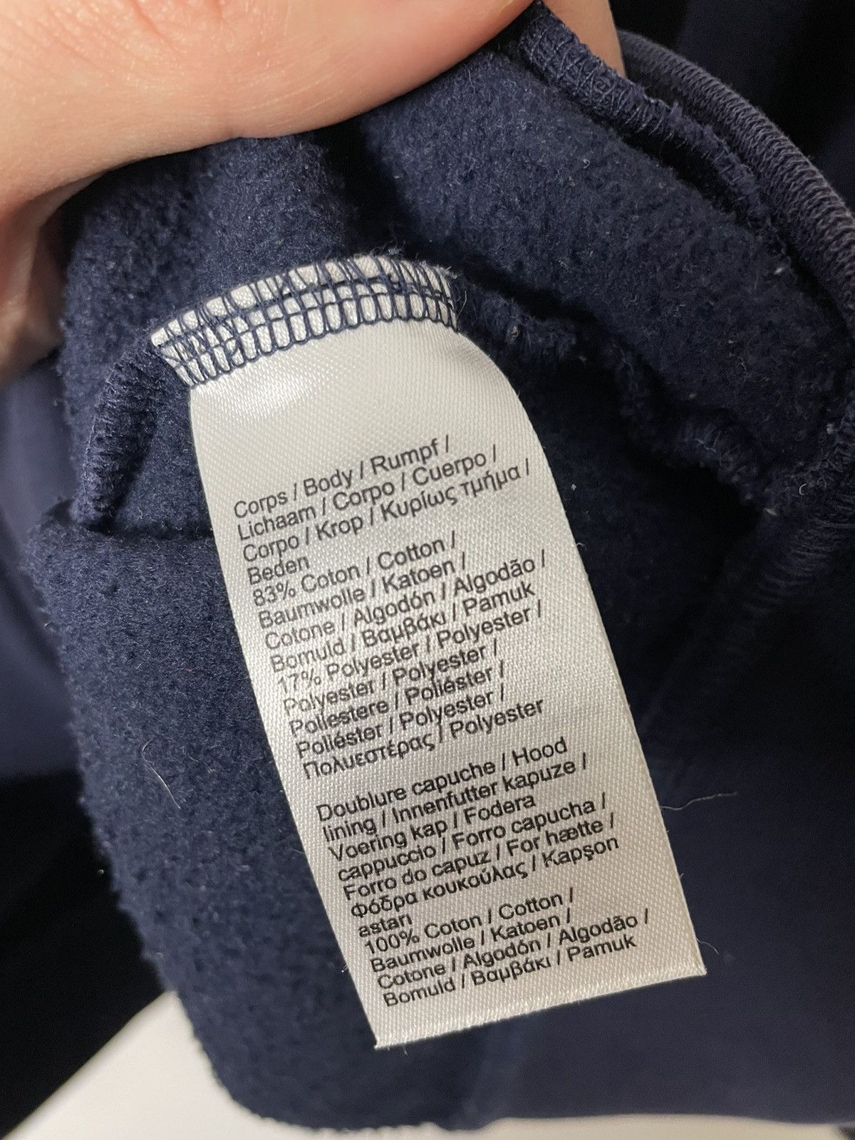Lacoste Lacoste Zip Hoodie Navy Mini Logo Casual Basic Streetwear Size US XL / EU 56 / 4 - 4 Thumbnail