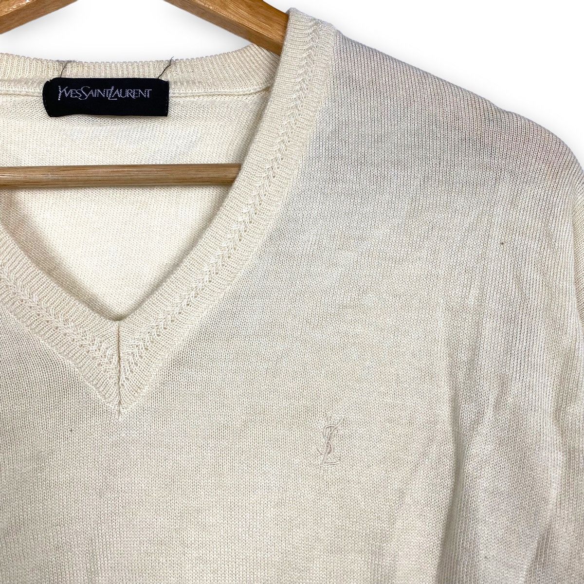 Yves Saint Laurent VINTAGE YVES SAINT LAURENT SMALL LOGO JUMPER PULLOVER Size US S / EU 44-46 / 1 - 5 Thumbnail