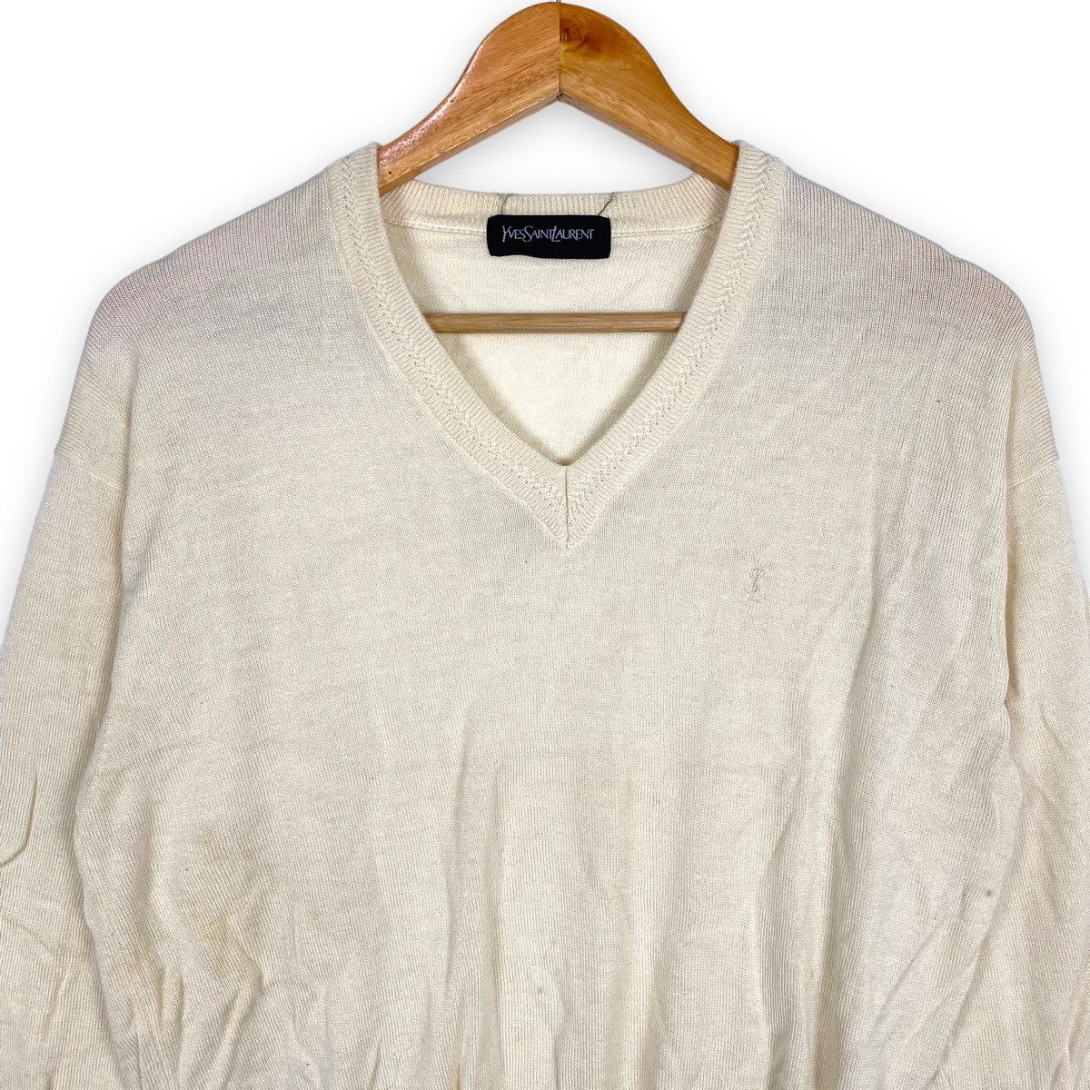 Yves Saint Laurent VINTAGE YVES SAINT LAURENT SMALL LOGO JUMPER PULLOVER Size US S / EU 44-46 / 1 - 3 Thumbnail