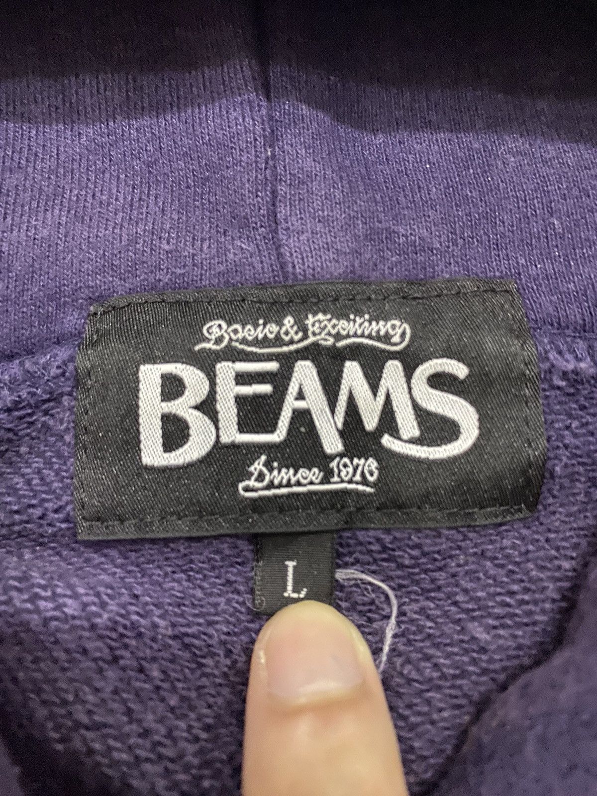 Beams Plus × Vintage Vintage Beams Smiley Pullover Hoodie Size US L / EU 52-54 / 3 - 6 Thumbnail