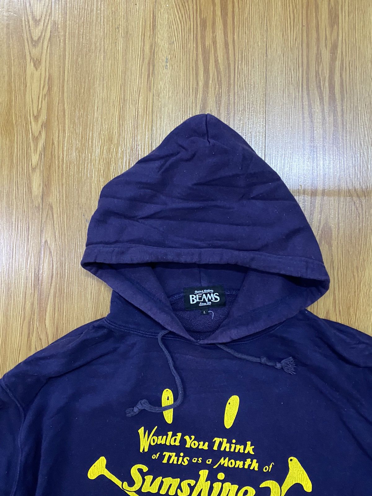 Beams Plus × Vintage Vintage Beams Smiley Pullover Hoodie Size US L / EU 52-54 / 3 - 4 Thumbnail