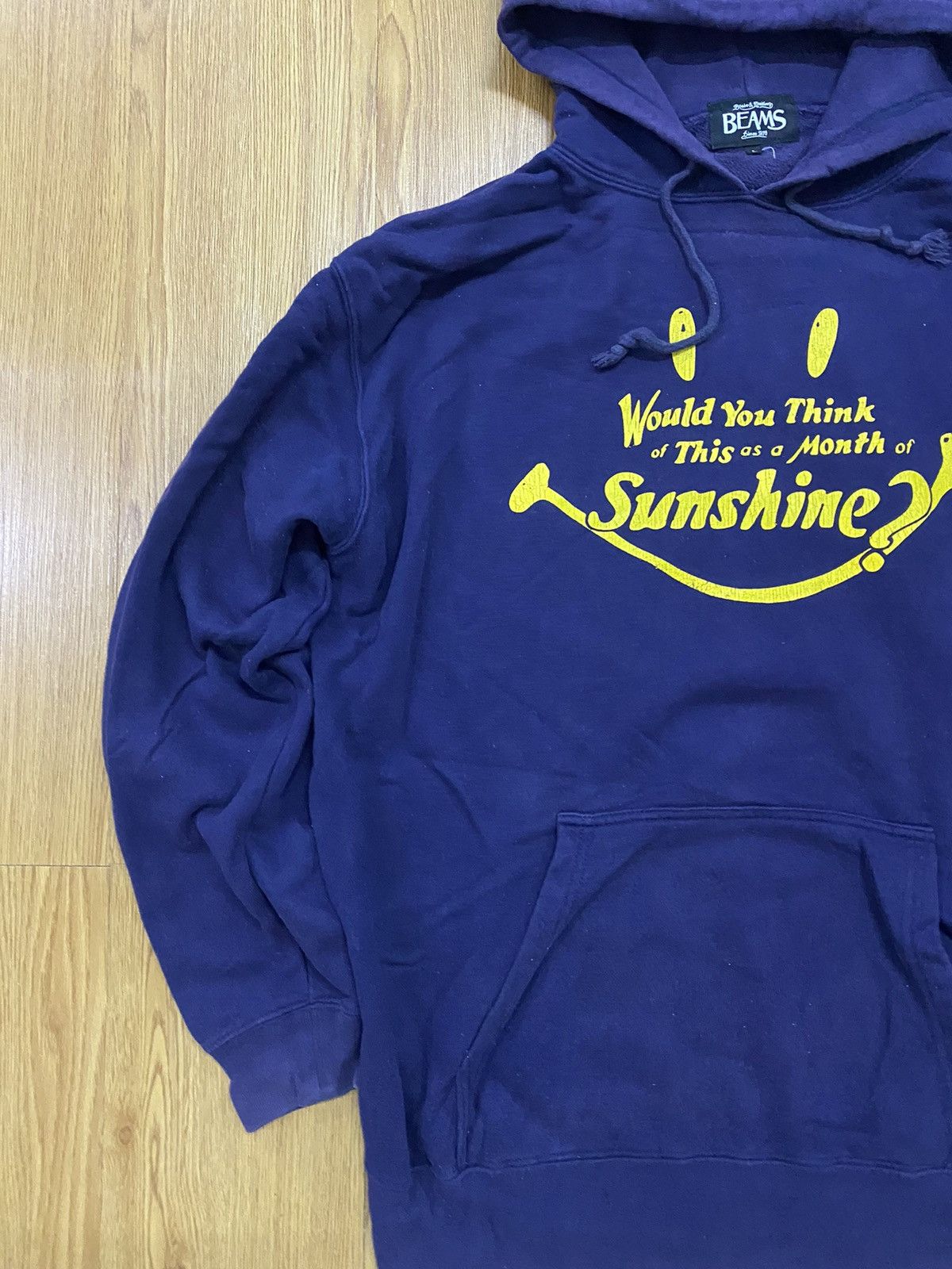 Beams Plus × Vintage Vintage Beams Smiley Pullover Hoodie Size US L / EU 52-54 / 3 - 3 Thumbnail