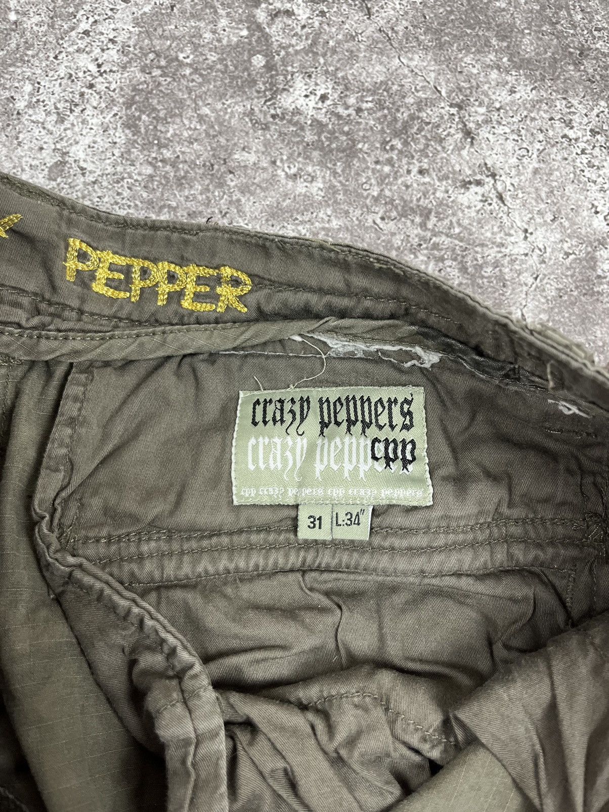 Vintage Crazy Pants Peppers Vintage Japanese Camo Cargo Pants Size US 31 - 7 Thumbnail