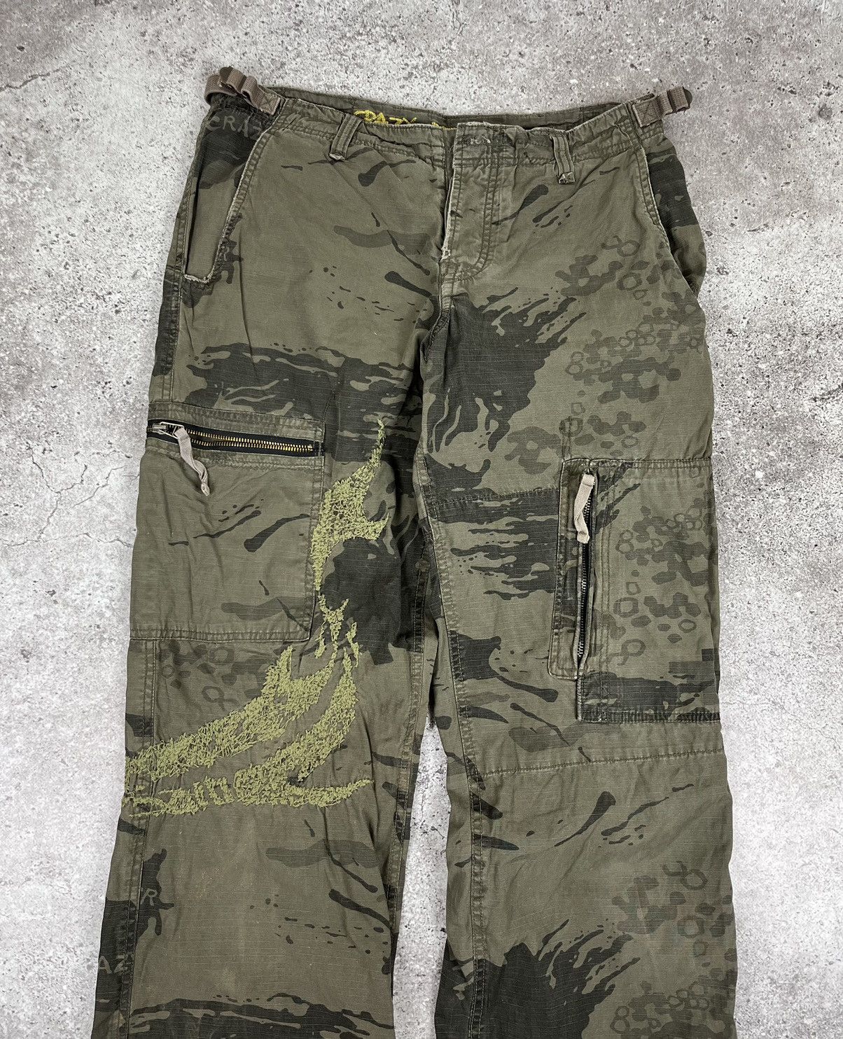 Vintage Crazy Pants Peppers Vintage Japanese Camo Cargo Pants Size US 31 - 2 Thumbnail