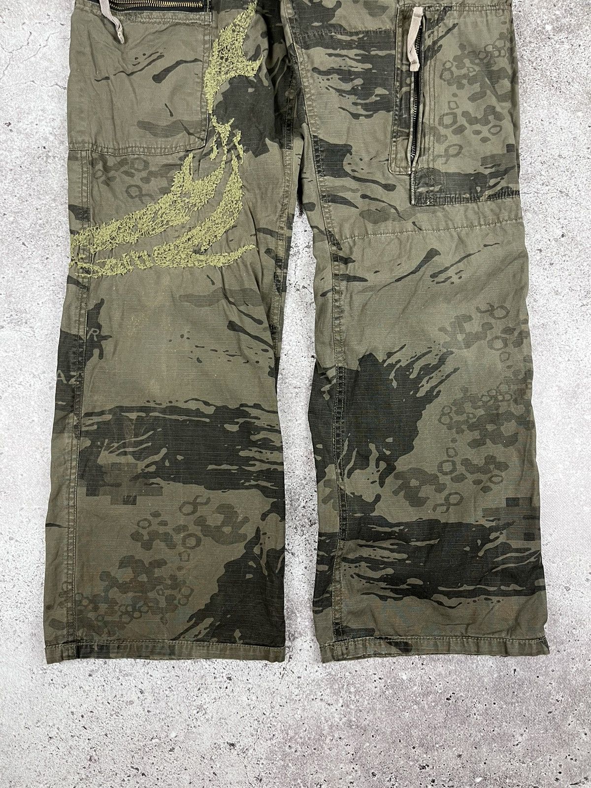 Vintage Crazy Pants Peppers Vintage Japanese Camo Cargo Pants Size US 31 - 3 Thumbnail