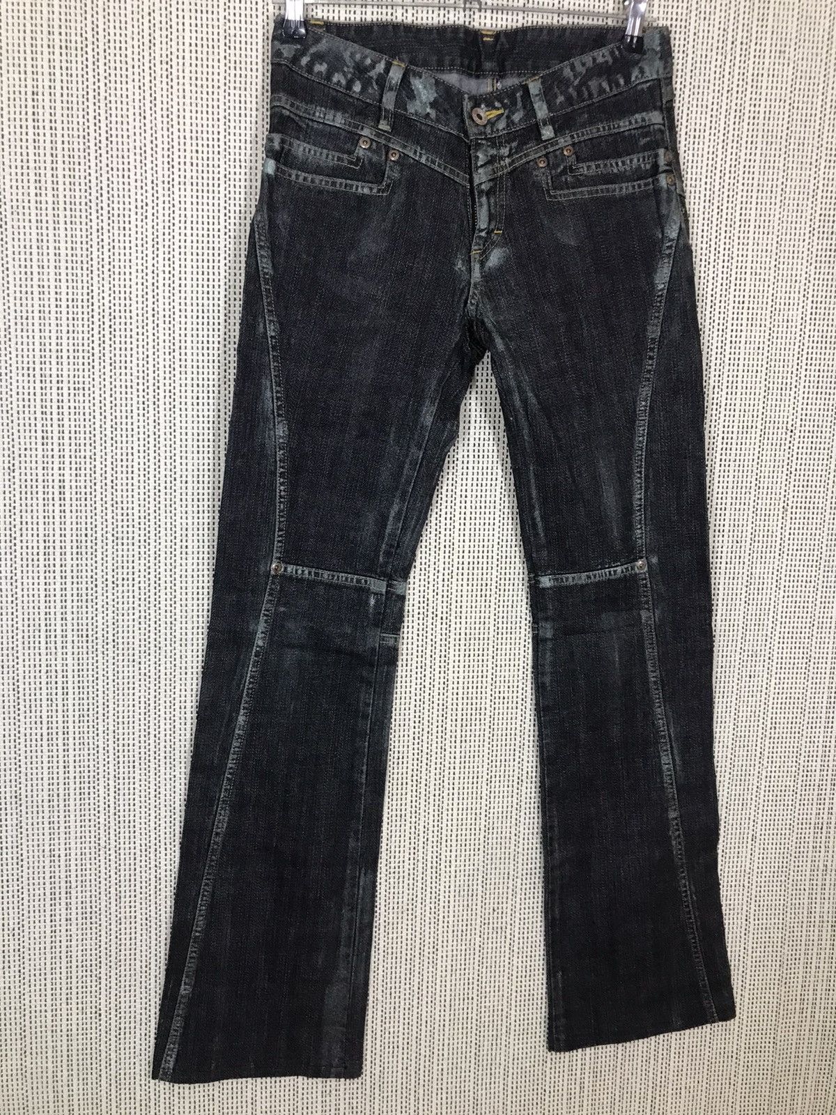 Japanese Brand × Seditionaries ‼️LA TENDA WAXED BLACK BOOTCUT DENIM NICE DESIGN ‼️ Size US 29 - 3 Thumbnail