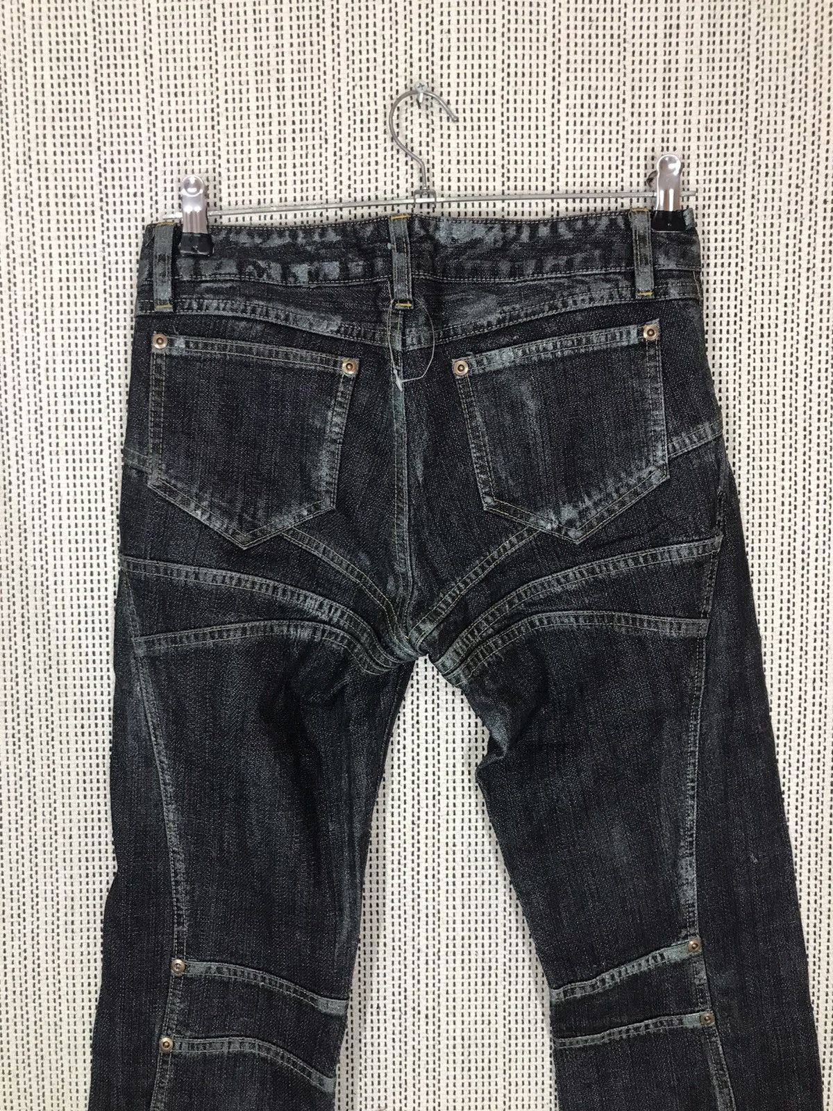 Japanese Brand × Seditionaries ‼️LA TENDA WAXED BLACK BOOTCUT DENIM NICE DESIGN ‼️ Size US 29 - 8 Thumbnail