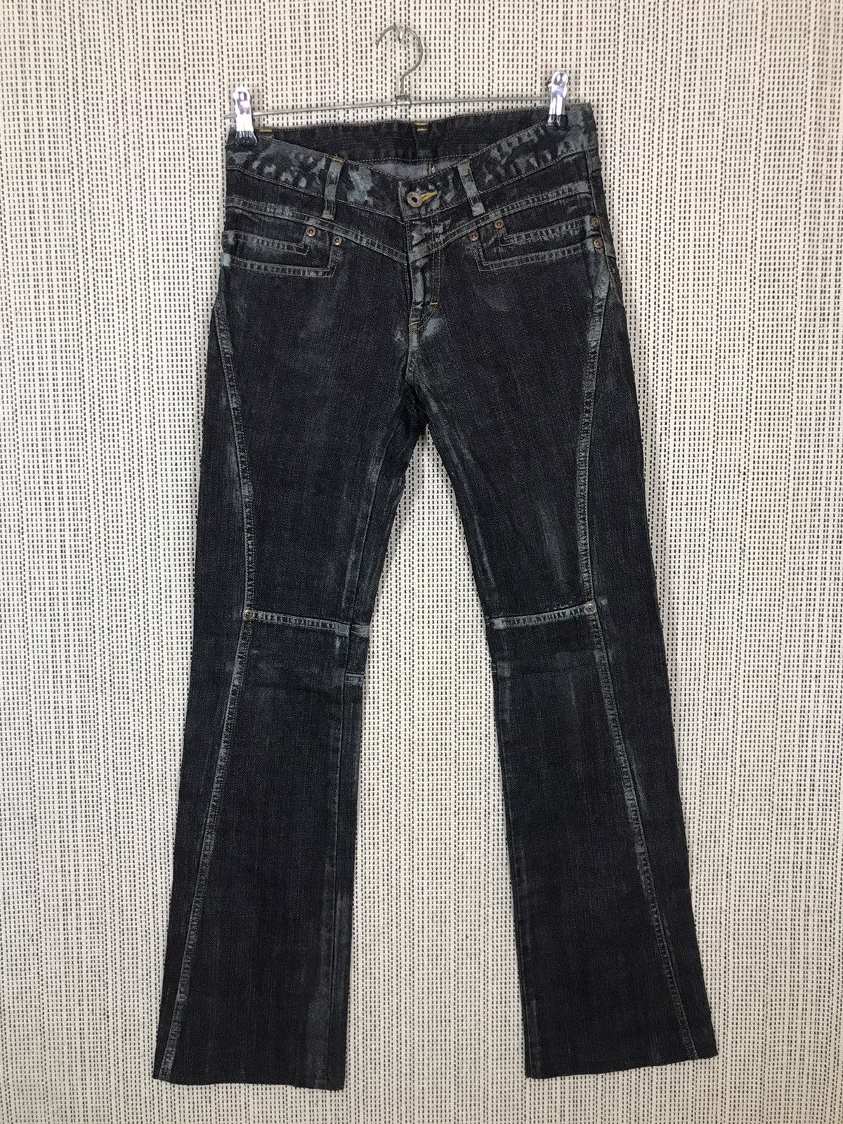 Japanese Brand × Seditionaries ‼️LA TENDA WAXED BLACK BOOTCUT DENIM NICE DESIGN ‼️ Size US 29 - 2 Thumbnail