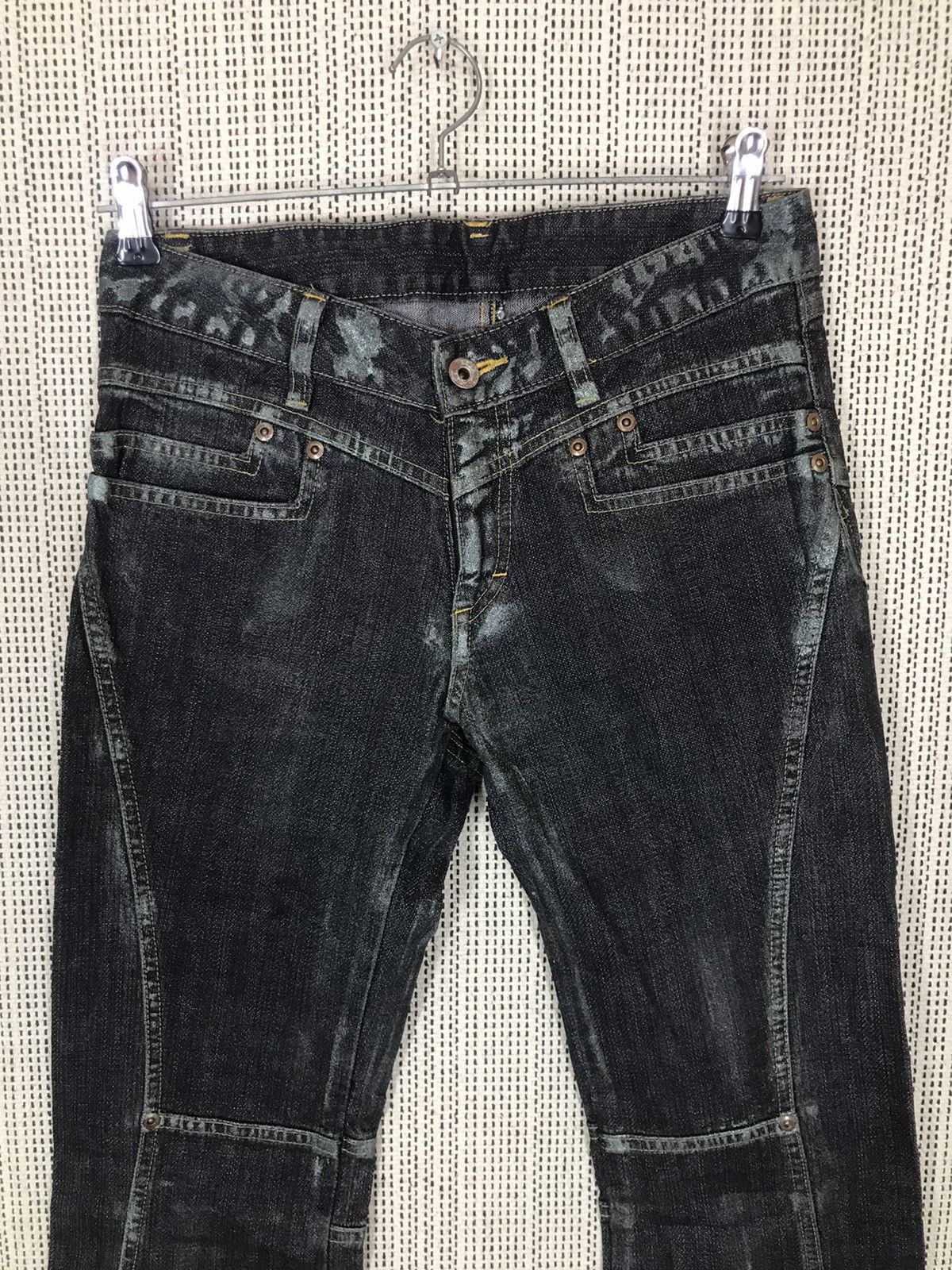 Japanese Brand × Seditionaries ‼️LA TENDA WAXED BLACK BOOTCUT DENIM NICE DESIGN ‼️ Size US 29 - 4 Thumbnail
