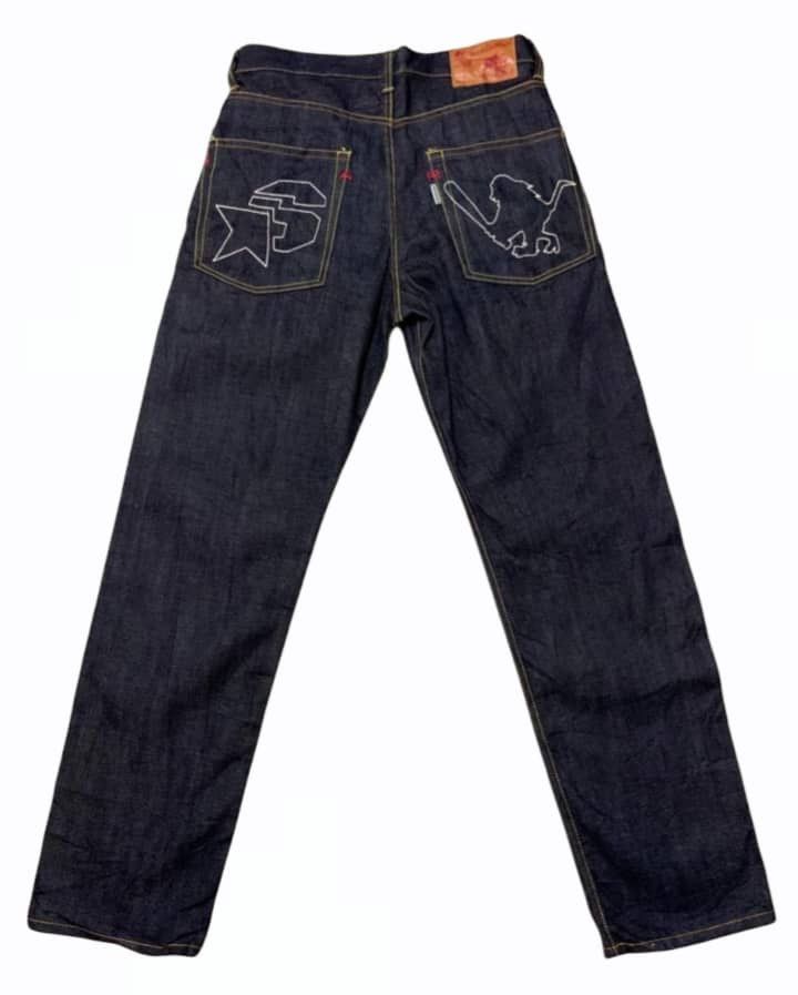 Japanese Brand Rare.. SARU x SANTASTIC! Selvedge Denim Pants Size US 32 / EU 48 - 6 Thumbnail