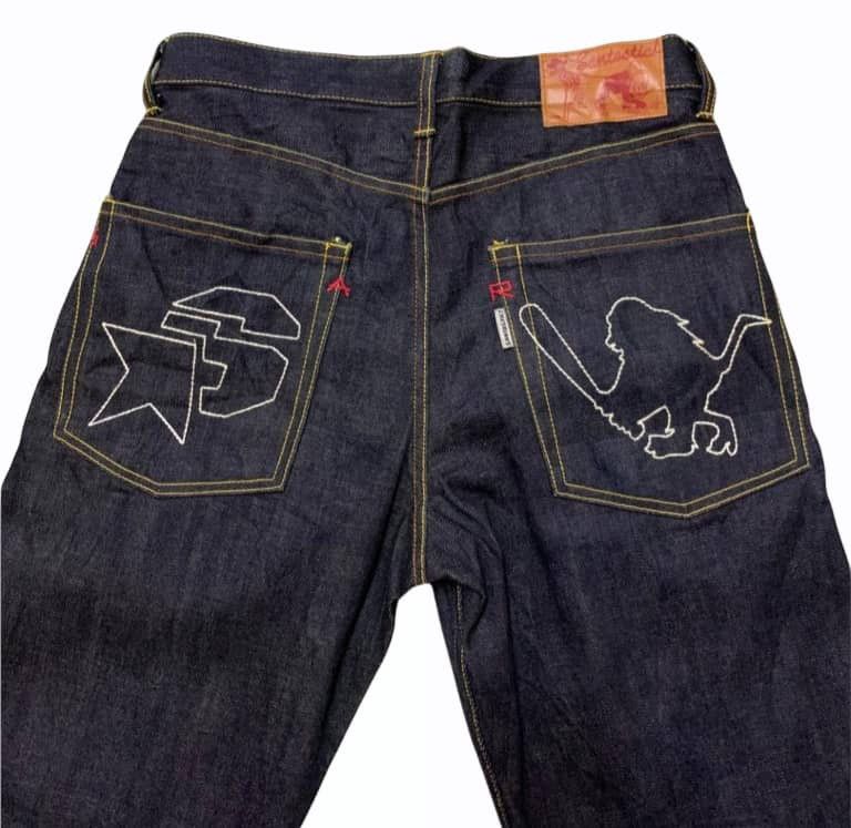 Japanese Brand Rare.. SARU x SANTASTIC! Selvedge Denim Pants Size US 32 / EU 48 - 1 Thumbnail