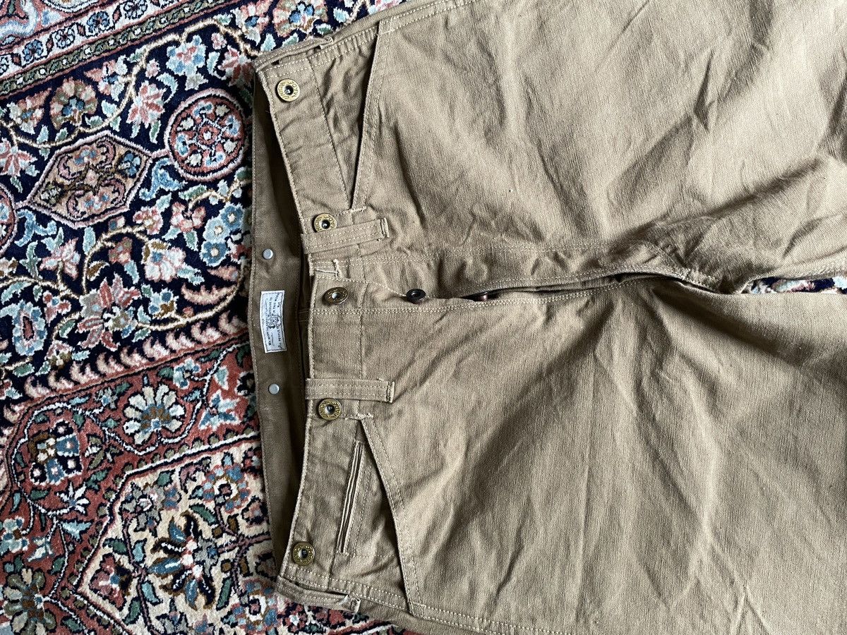 Khaki selvedge duck chinos - the boss pants