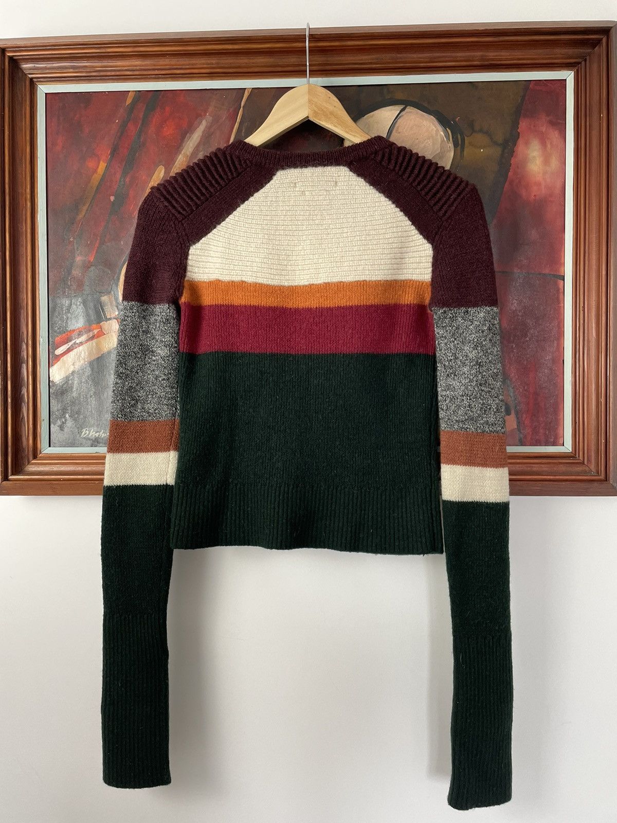 Isabel Marant Isabel Marant Etoile N°1501 Striped Multicolor Knit Sweater Size XS / US 0-2 / IT 36-38 - 2 Thumbnail