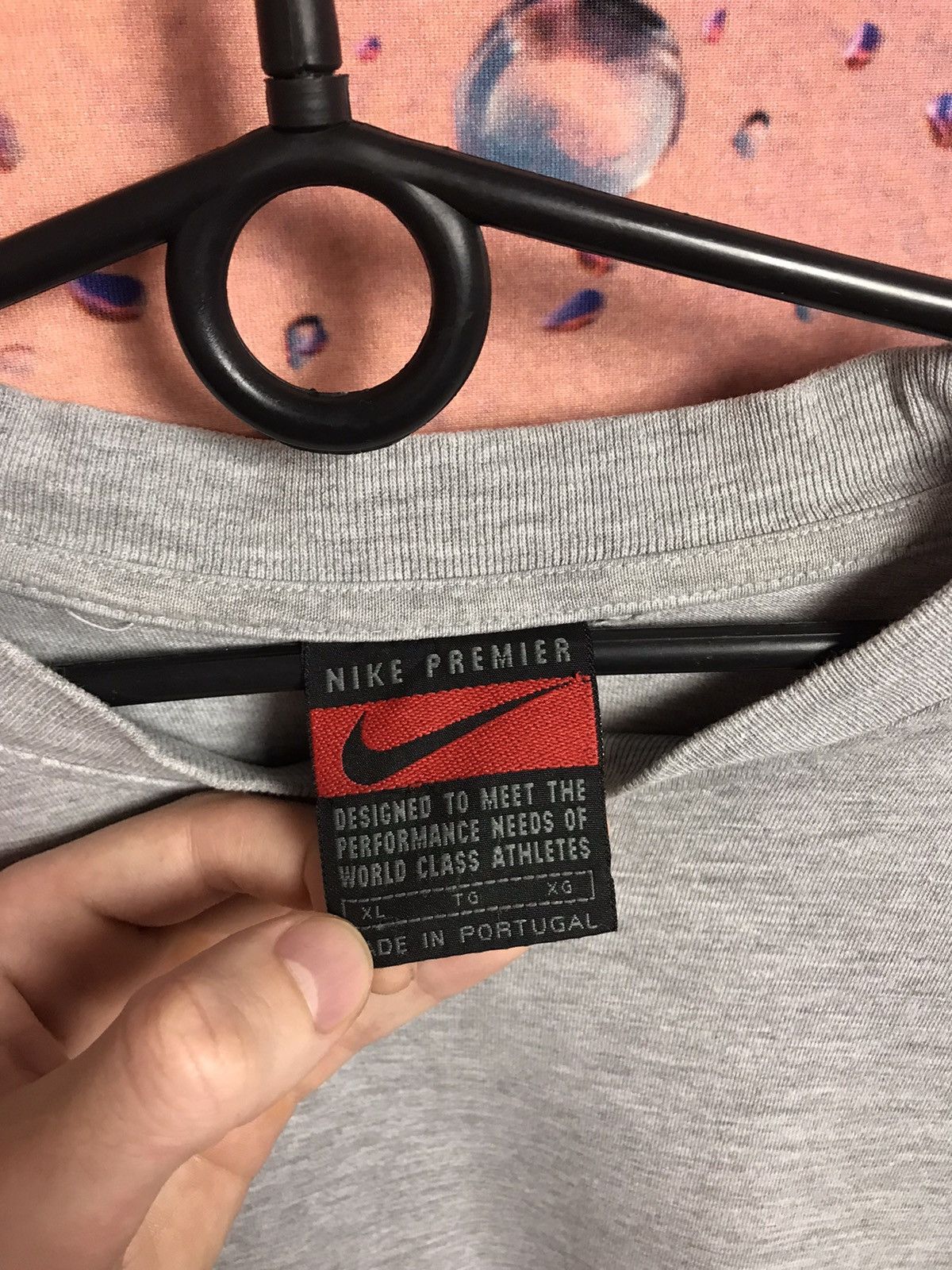 Nike × Vintage Vintage Nike Premier centre logo streetwear tee Size US XL / EU 56 / 4 - 4 Thumbnail