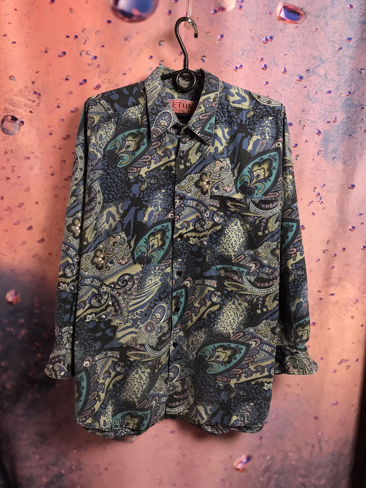 Vintage Eton luxury streetwear shirt Size US M / EU 48-50 / 2 - 2 Thumbnail