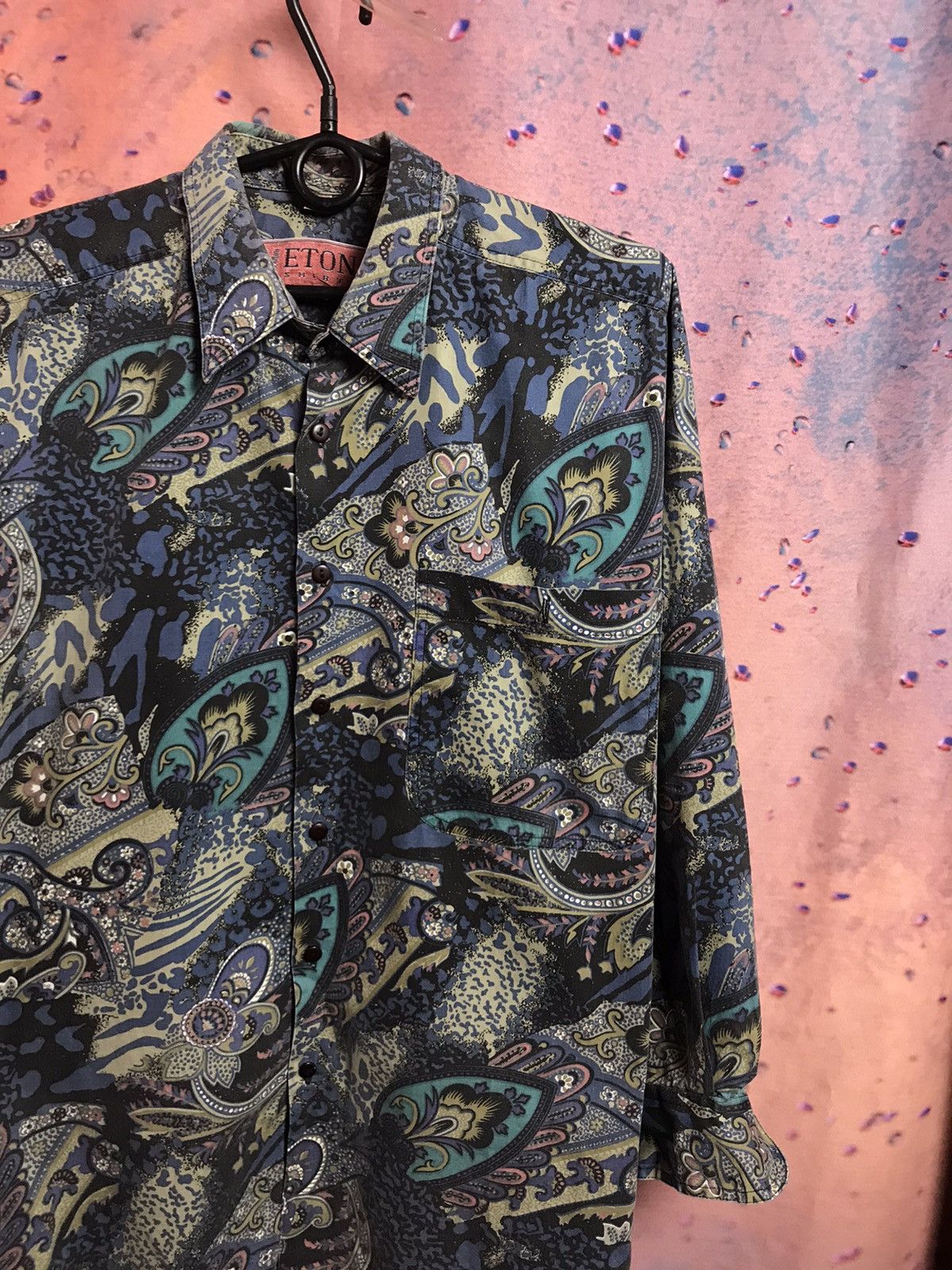 Vintage Eton luxury streetwear shirt Size US M / EU 48-50 / 2 - 1 Thumbnail