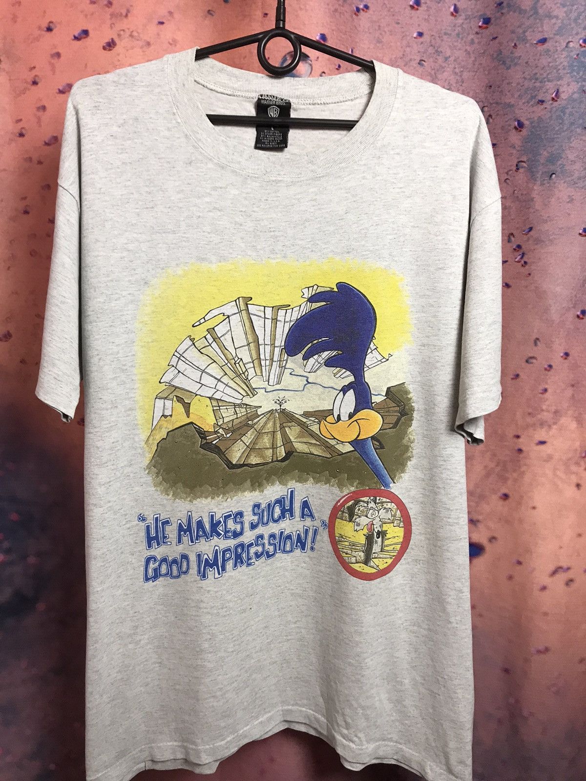 Vintage Vintage 90s Looney tunes Warner brothers streetwear tee Size US L / EU 52-54 / 3 - 2 Thumbnail