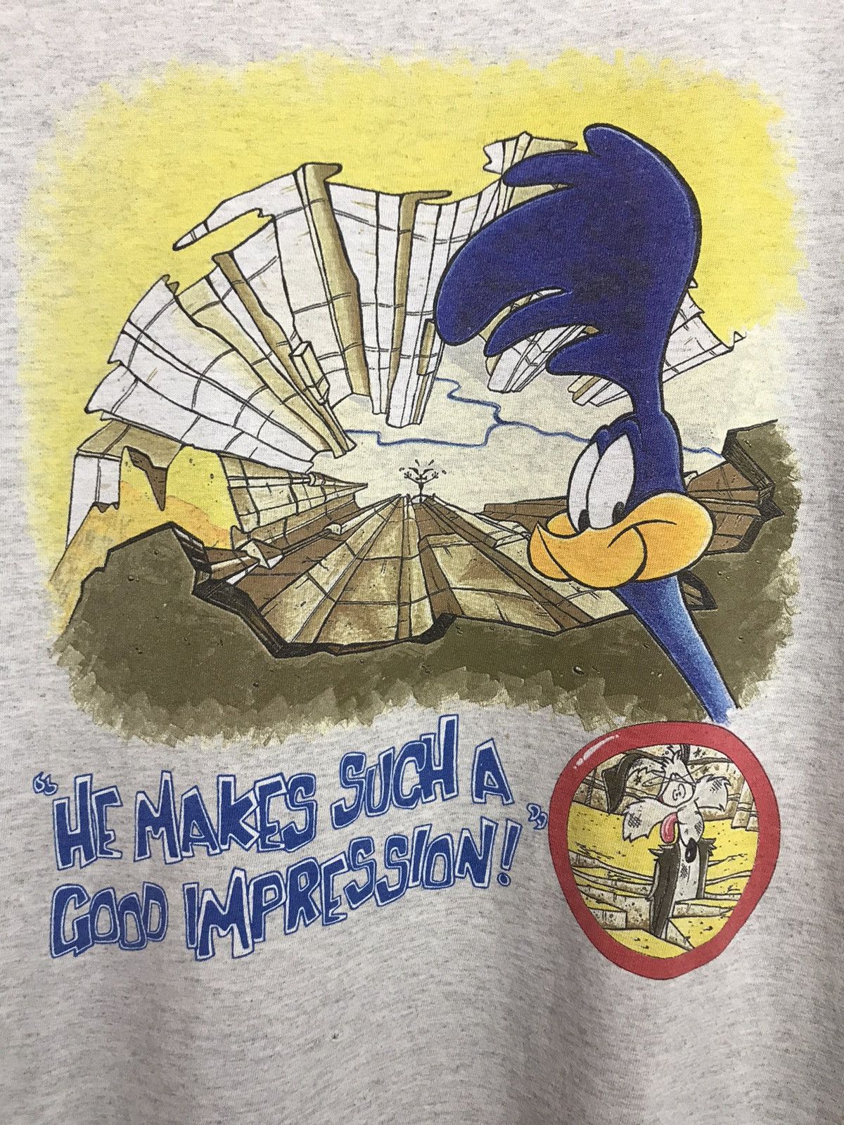Vintage Vintage 90s Looney tunes Warner brothers streetwear tee Size US L / EU 52-54 / 3 - 3 Thumbnail