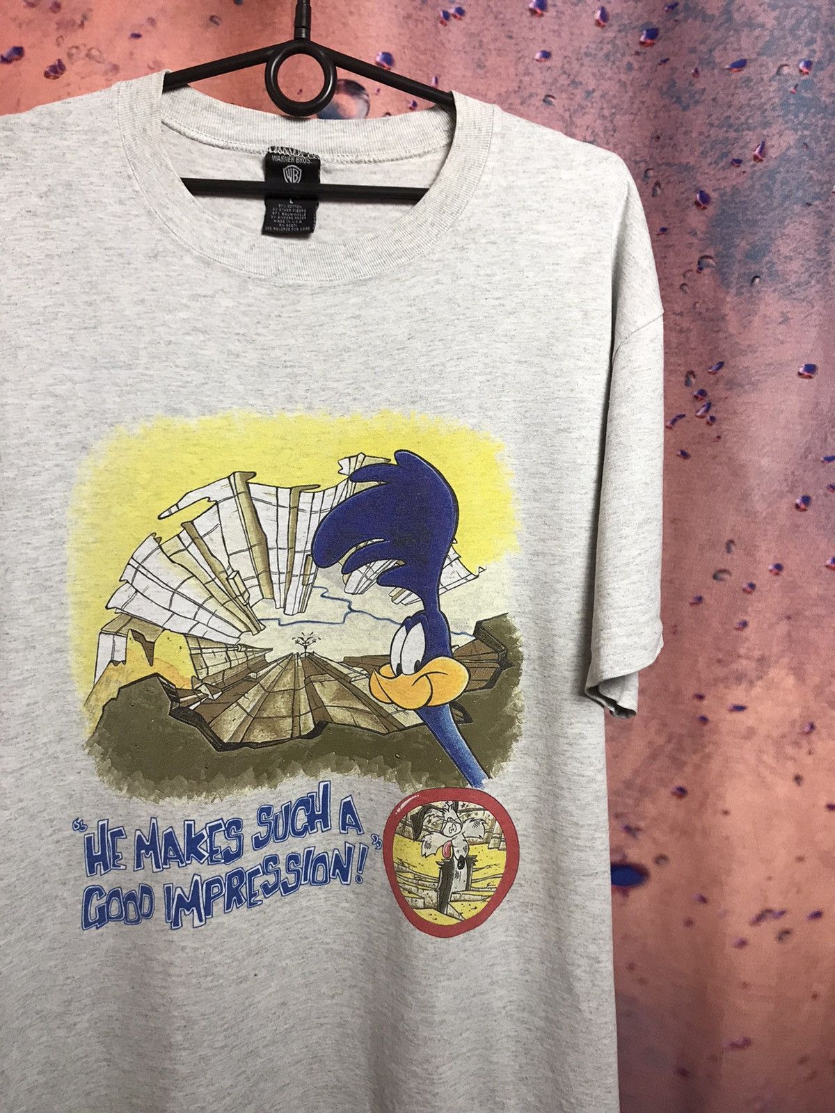 Vintage Vintage 90s Looney tunes Warner brothers streetwear tee Size US L / EU 52-54 / 3 - 1 Thumbnail