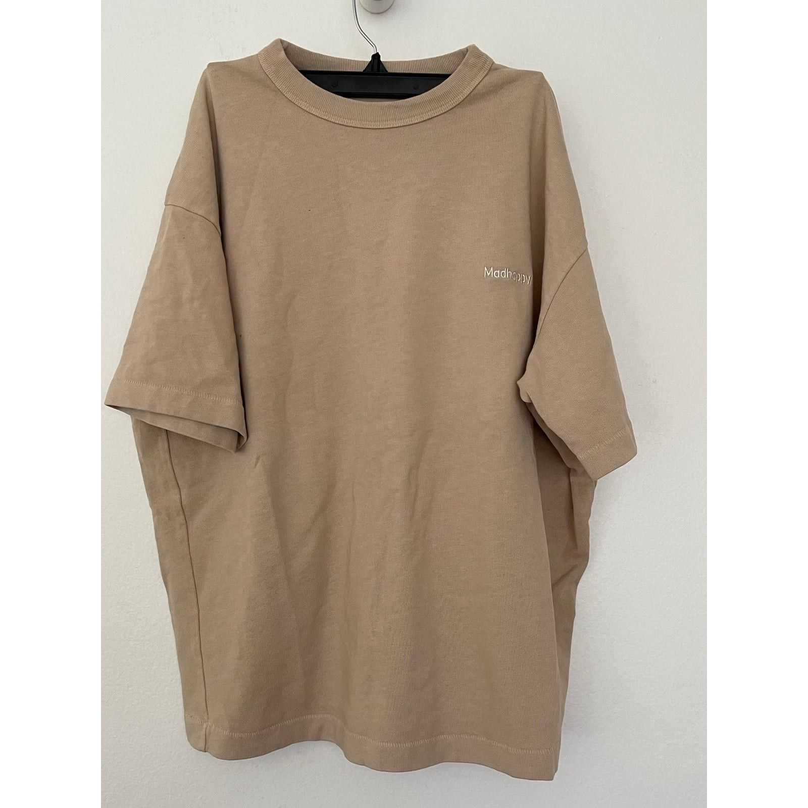 NEW MADHAPPY CLASSICS HEAVY JERSEY SAND T-SHIRT SZ SMALL S