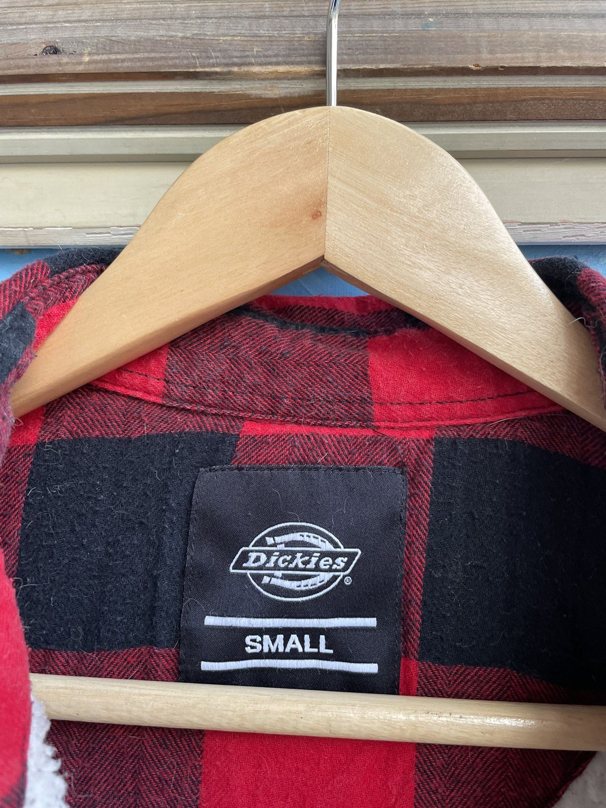 Dickies Dickies Fleece Flannel Button Up Red Black Shirt Skate Y2k Size US S / EU 44-46 / 1 - 5 Thumbnail