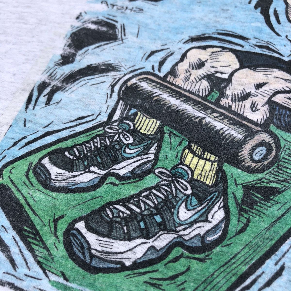 Nike 🔥RARE🔥VTG 90s Nike Tshirt Short Sleeve Gym Cross Training Size US L / EU 52-54 / 3 - 9 Thumbnail