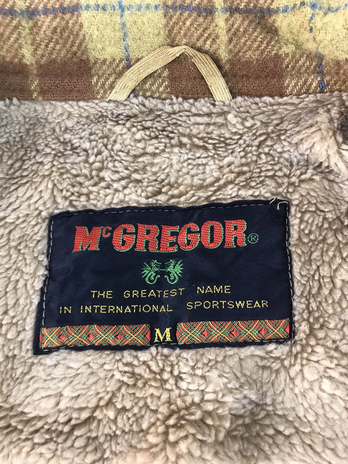Mc Gregor Flannel Shirt Plaid Checked Sherpa K2121j