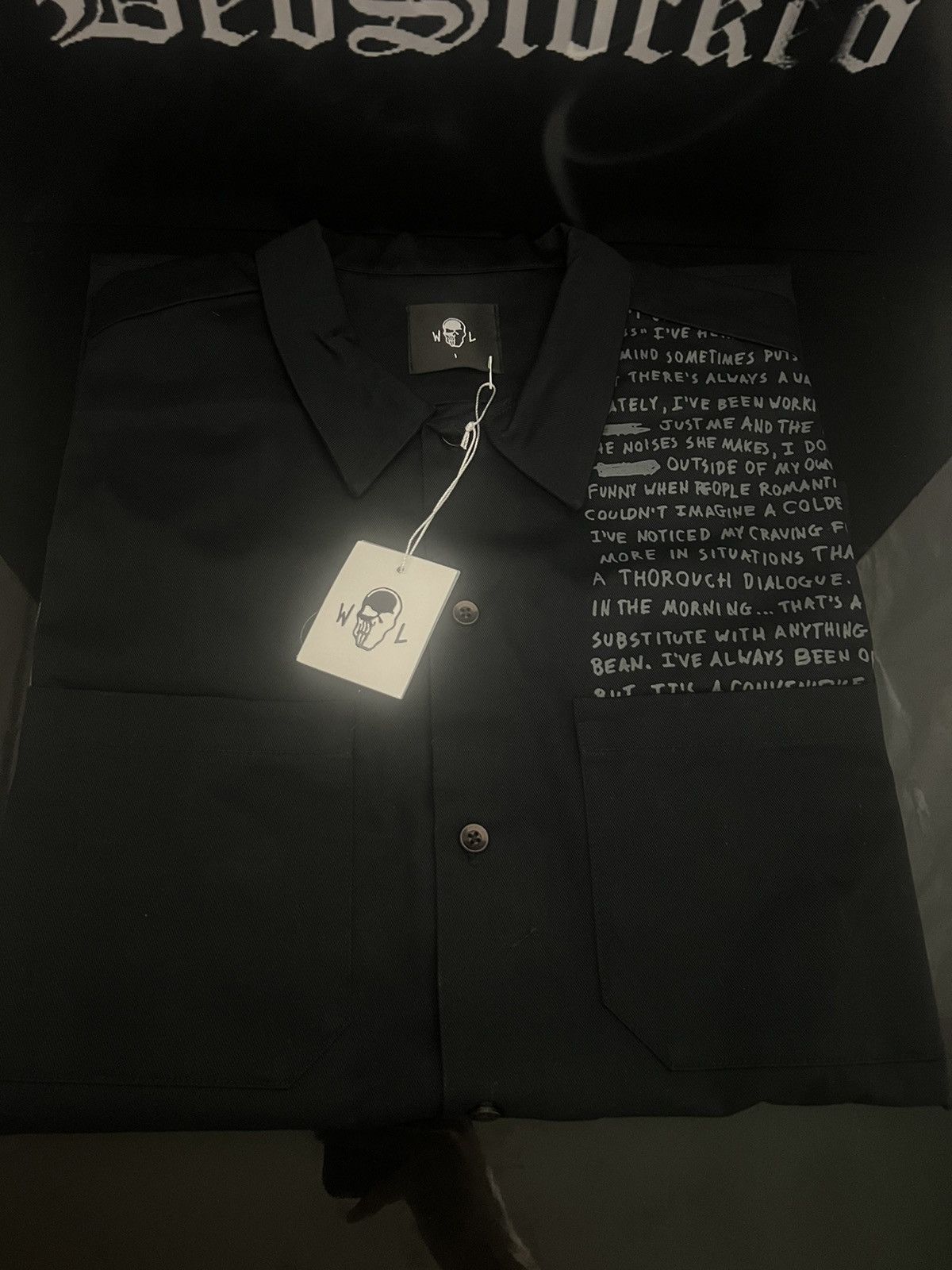 Unforgiven Button Up Reaper Scythe Warren Lotas Rare Size 1