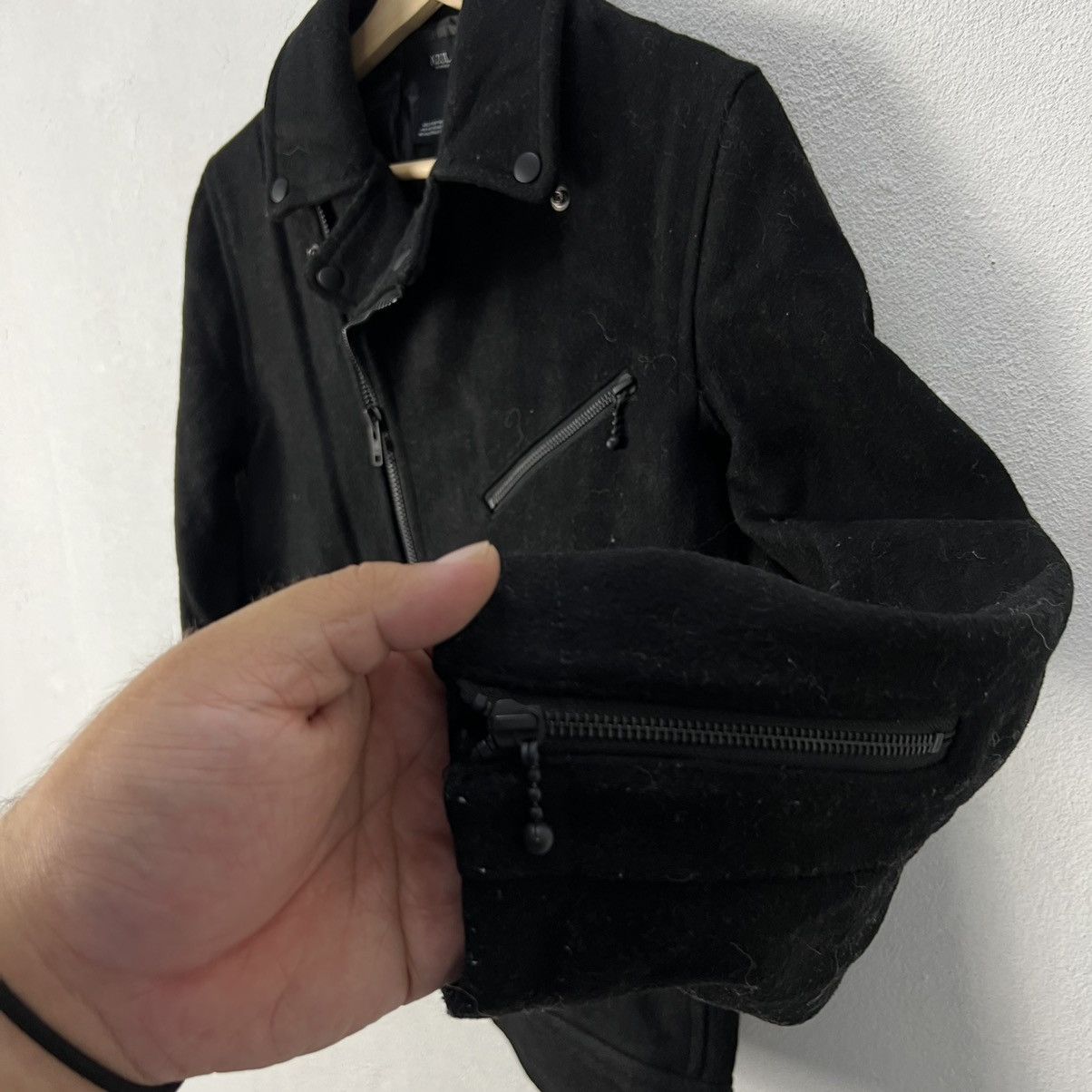 Designer × Japanese Brand VINTAGE AZUL BY MOUSSY DOUBLE BREAST BIKE PARACHUTE JACKET Size US S / EU 44-46 / 1 - 4 Thumbnail