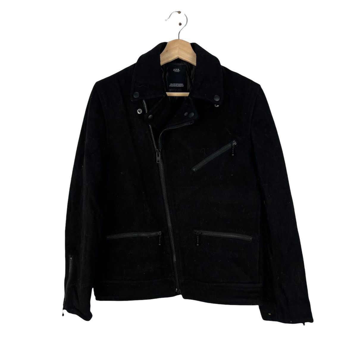 Designer × Japanese Brand VINTAGE AZUL BY MOUSSY DOUBLE BREAST BIKE PARACHUTE JACKET Size US S / EU 44-46 / 1 - 1 Thumbnail