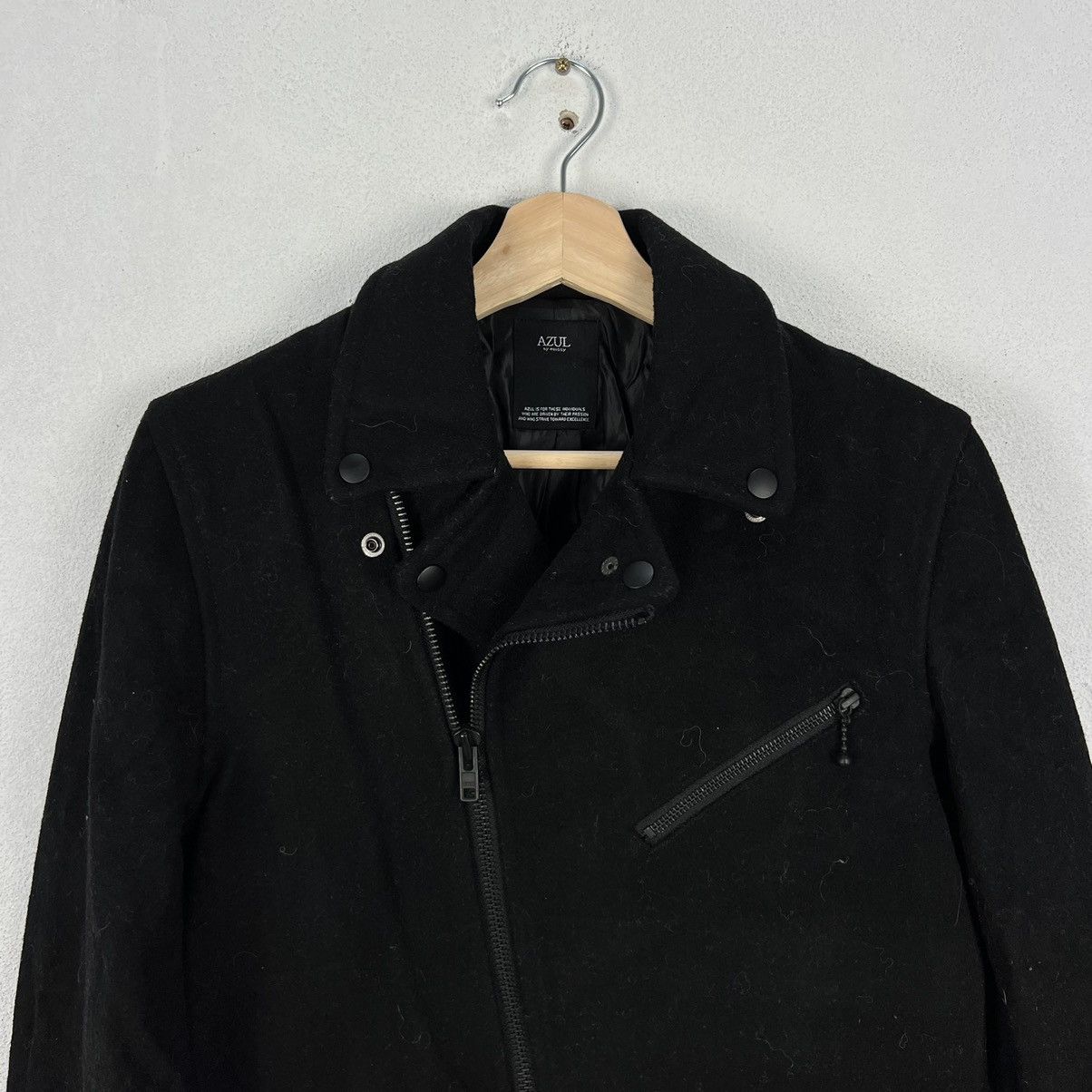 Designer × Japanese Brand VINTAGE AZUL BY MOUSSY DOUBLE BREAST BIKE PARACHUTE JACKET Size US S / EU 44-46 / 1 - 3 Thumbnail