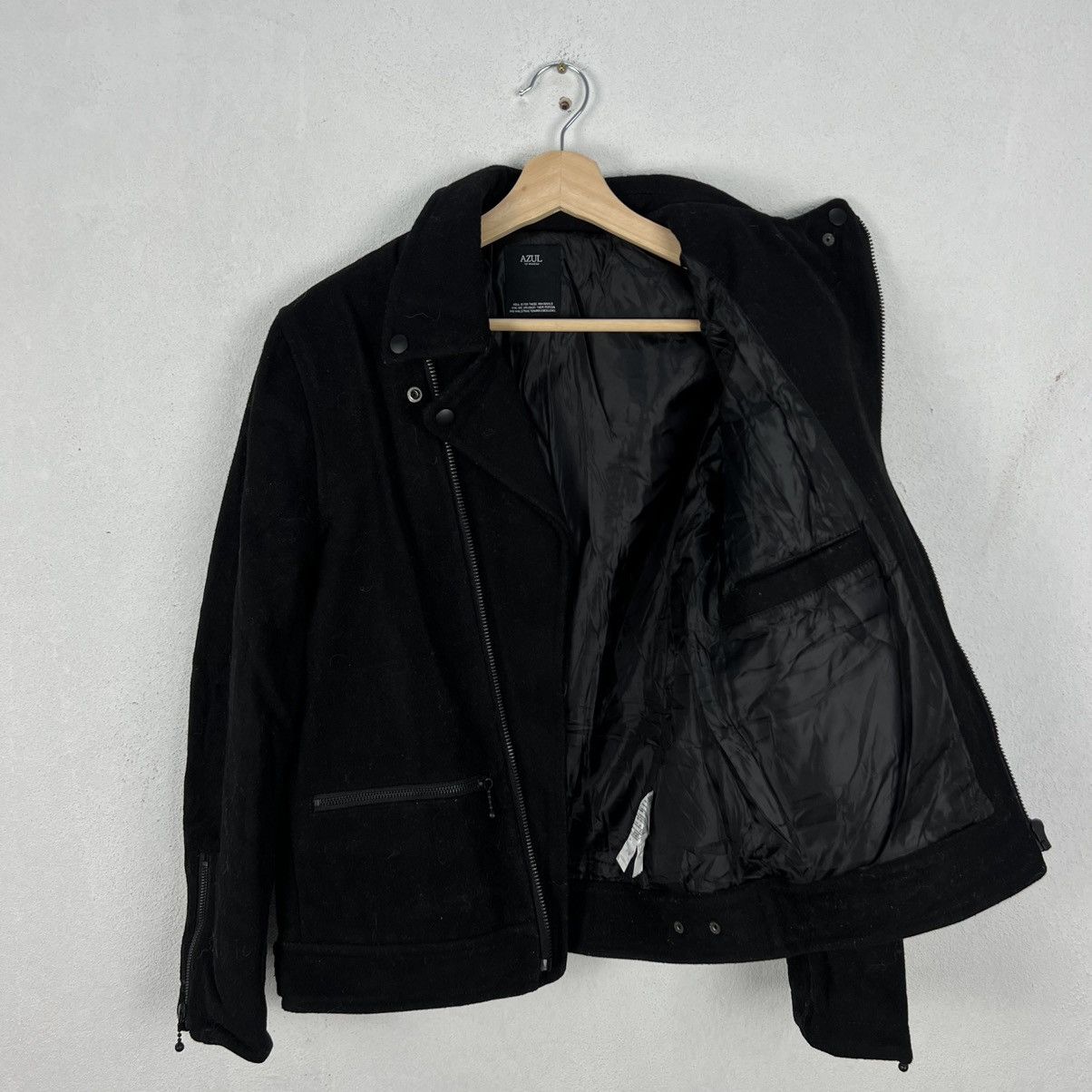 Designer × Japanese Brand VINTAGE AZUL BY MOUSSY DOUBLE BREAST BIKE PARACHUTE JACKET Size US S / EU 44-46 / 1 - 9 Thumbnail