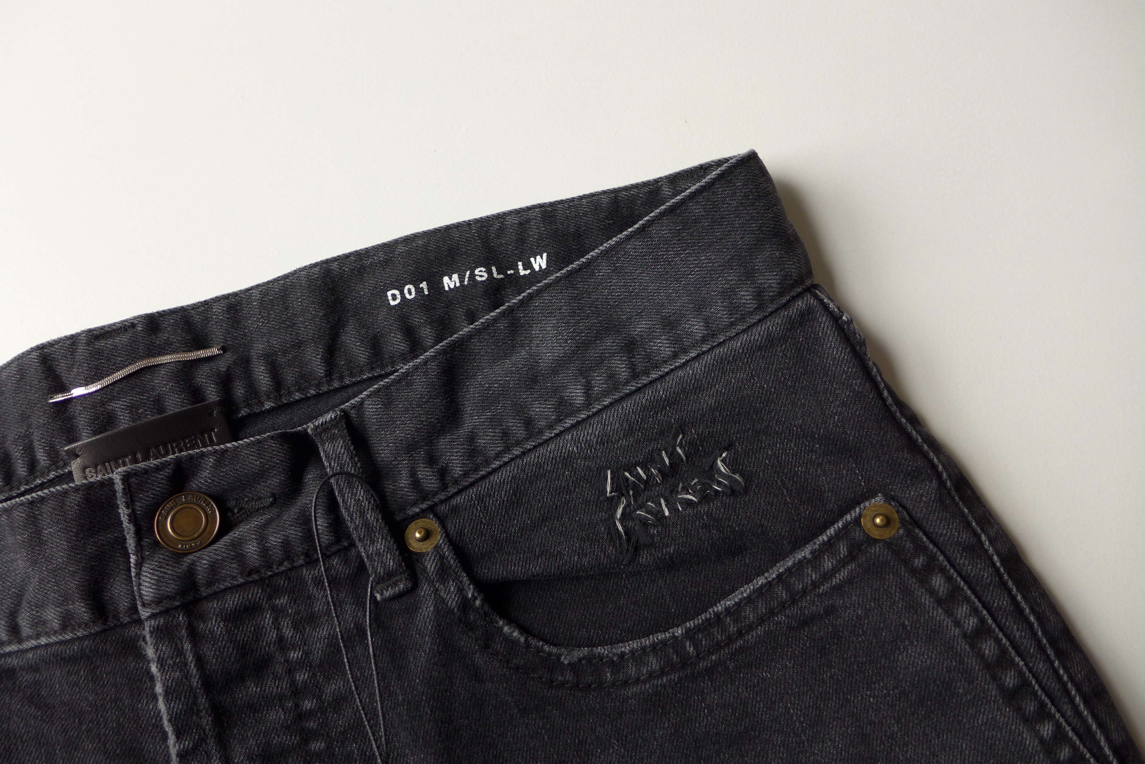 Saint Laurent Paris Saint Laurent D01 Denim Jeans - Washed Black Size US 30 / EU 46 - 5 Thumbnail
