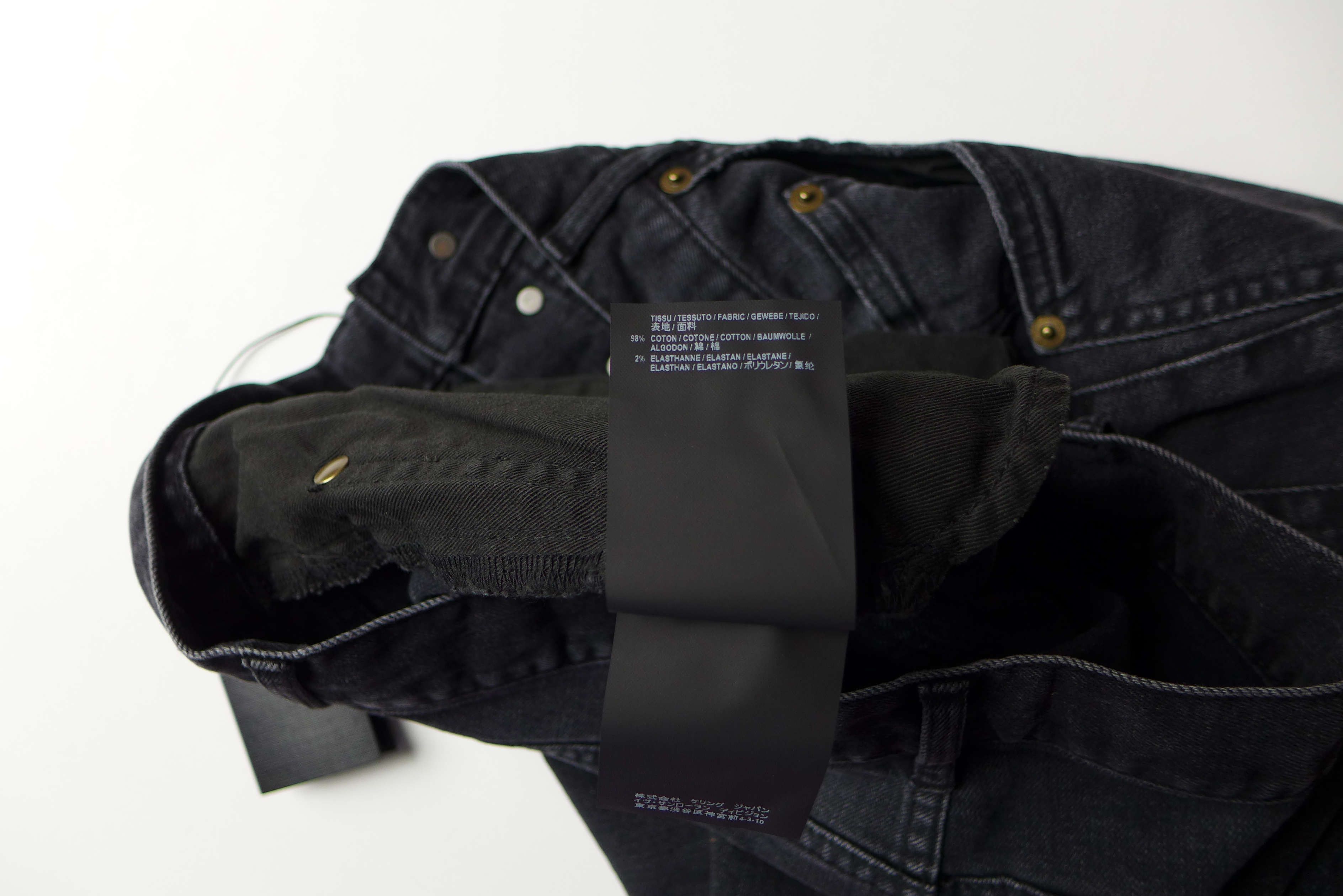 Saint Laurent Paris Saint Laurent D01 Denim Jeans - Washed Black Size US 30 / EU 46 - 11 Thumbnail
