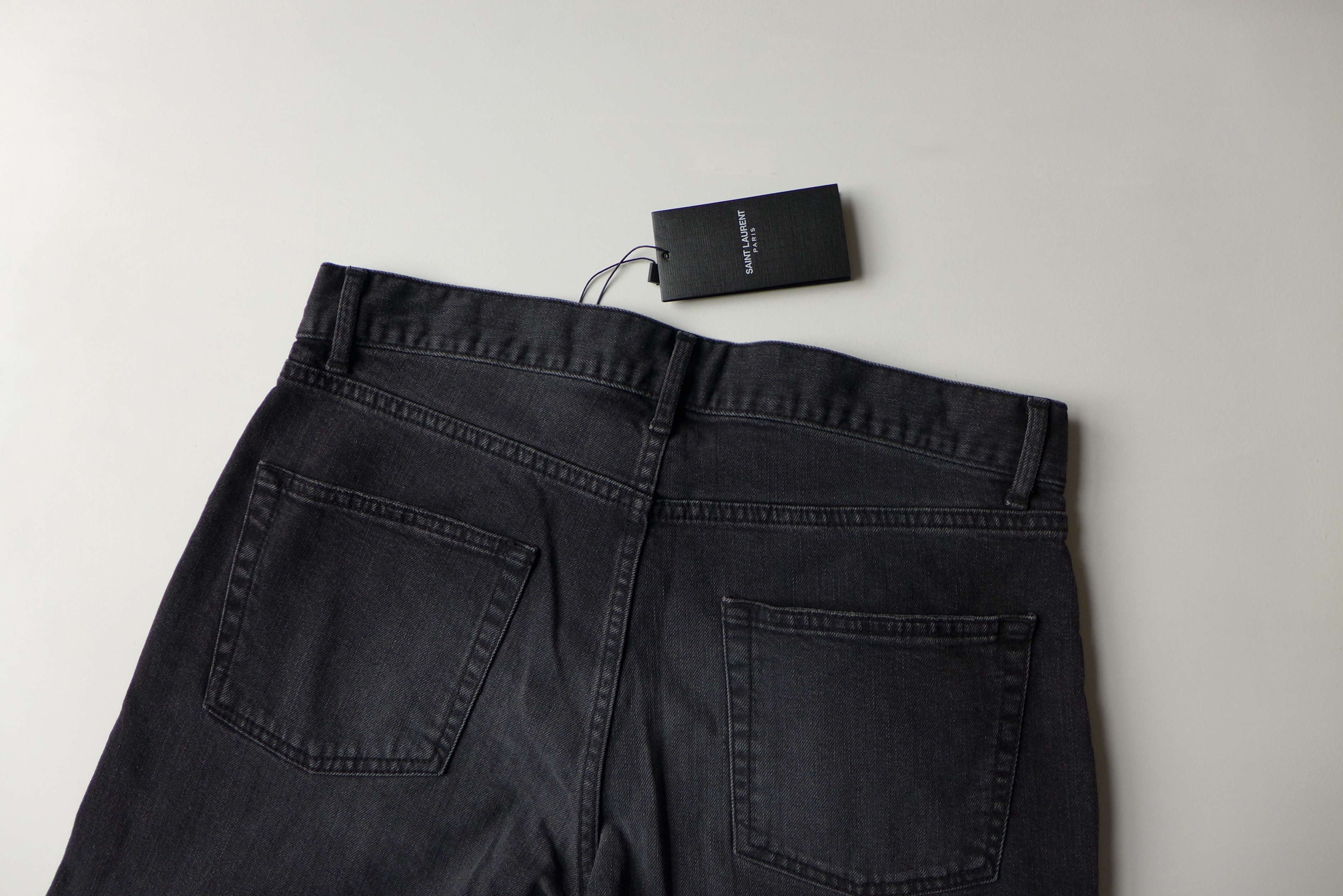 Saint Laurent Paris Saint Laurent D01 Denim Jeans - Washed Black Size US 30 / EU 46 - 4 Thumbnail