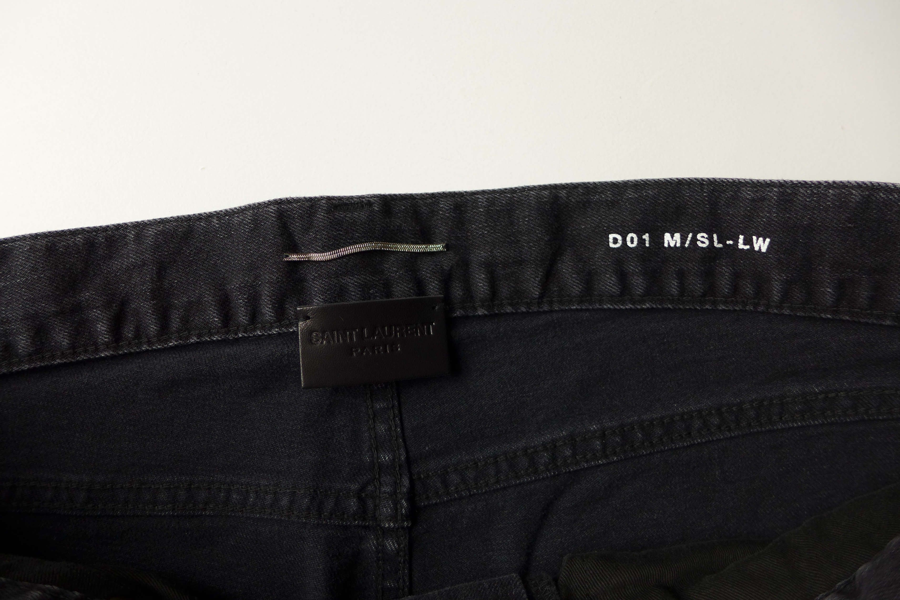 Saint Laurent Paris Saint Laurent D01 Denim Jeans - Washed Black Size US 30 / EU 46 - 6 Thumbnail