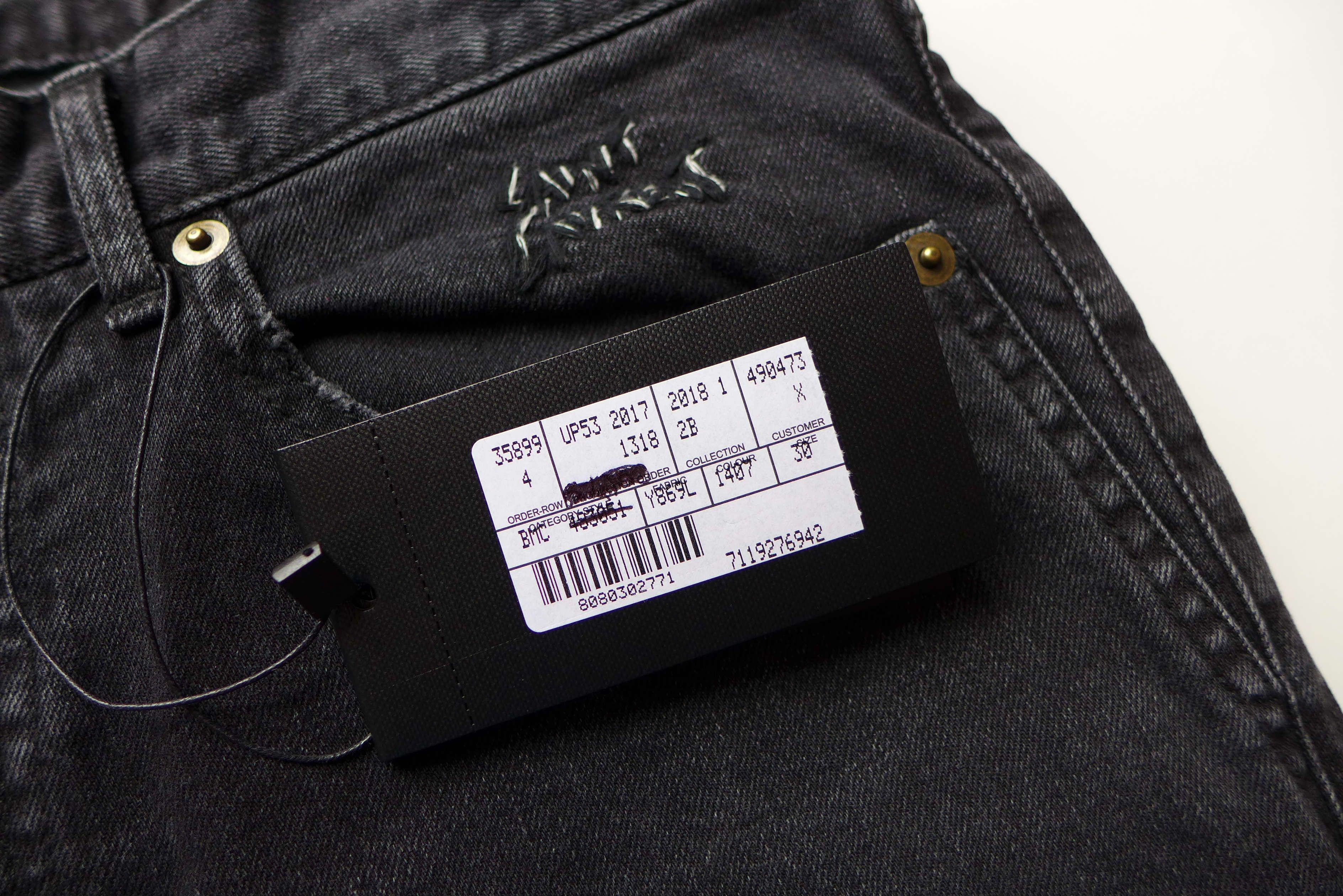 Saint Laurent Paris Saint Laurent D01 Denim Jeans - Washed Black Size US 30 / EU 46 - 9 Thumbnail