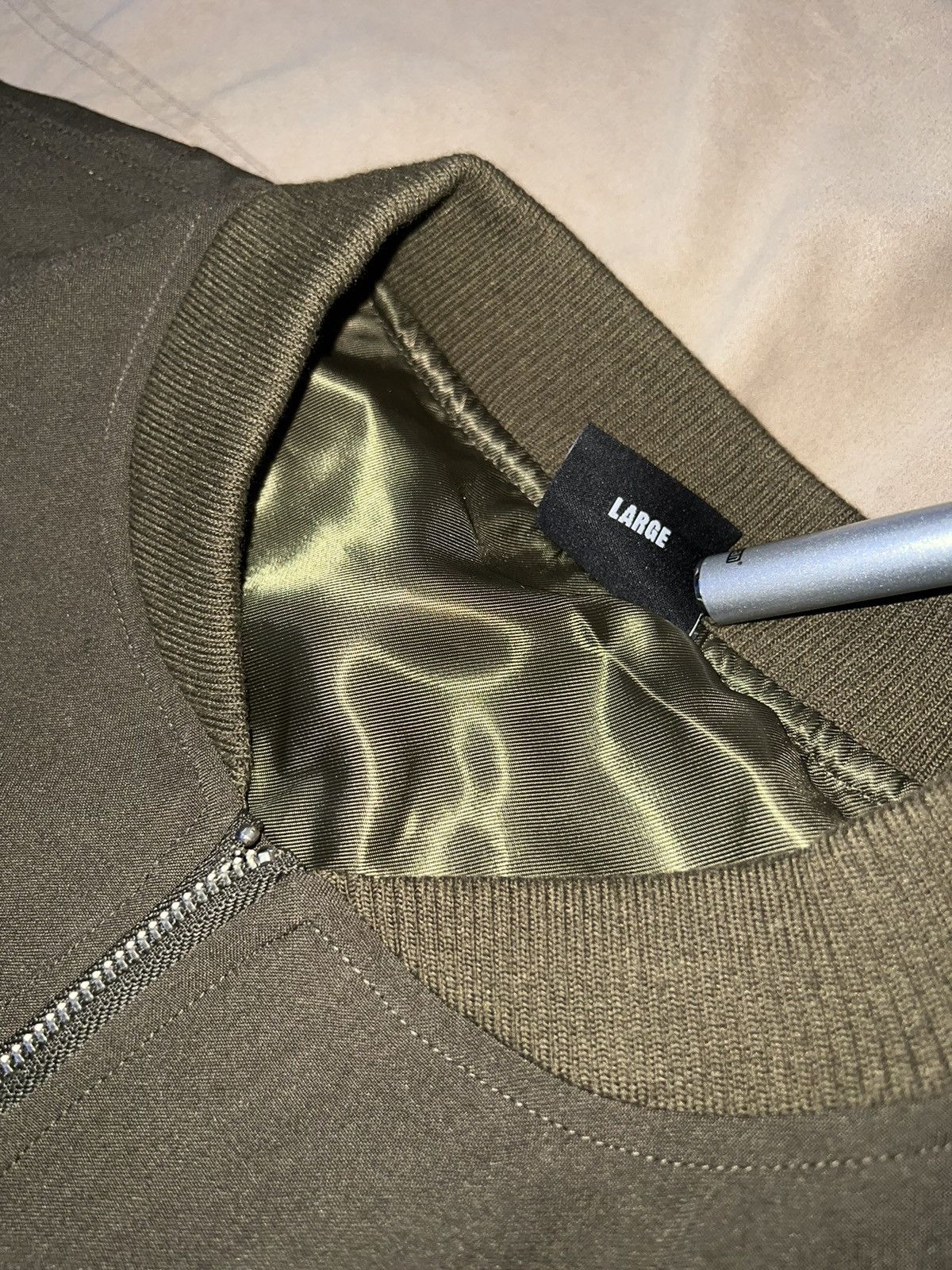 Revenge Revenge Green Navy Bomber with Embroidered Logo Size US L / EU 52-54 / 3 - 4 Thumbnail