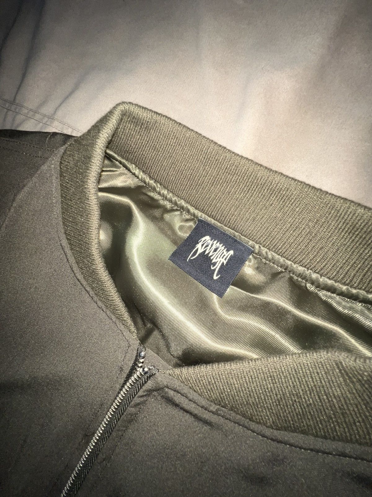 Revenge Revenge Green Navy Bomber with Embroidered Logo Size US L / EU 52-54 / 3 - 3 Thumbnail