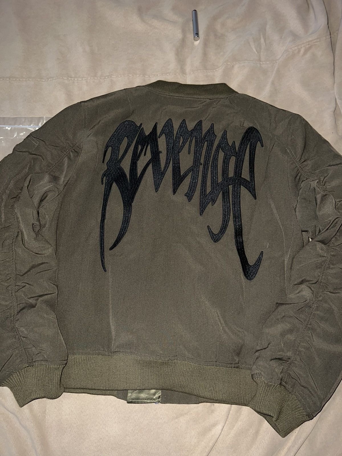 Revenge Revenge Green Navy Bomber with Embroidered Logo Size US L / EU 52-54 / 3 - 2 Thumbnail
