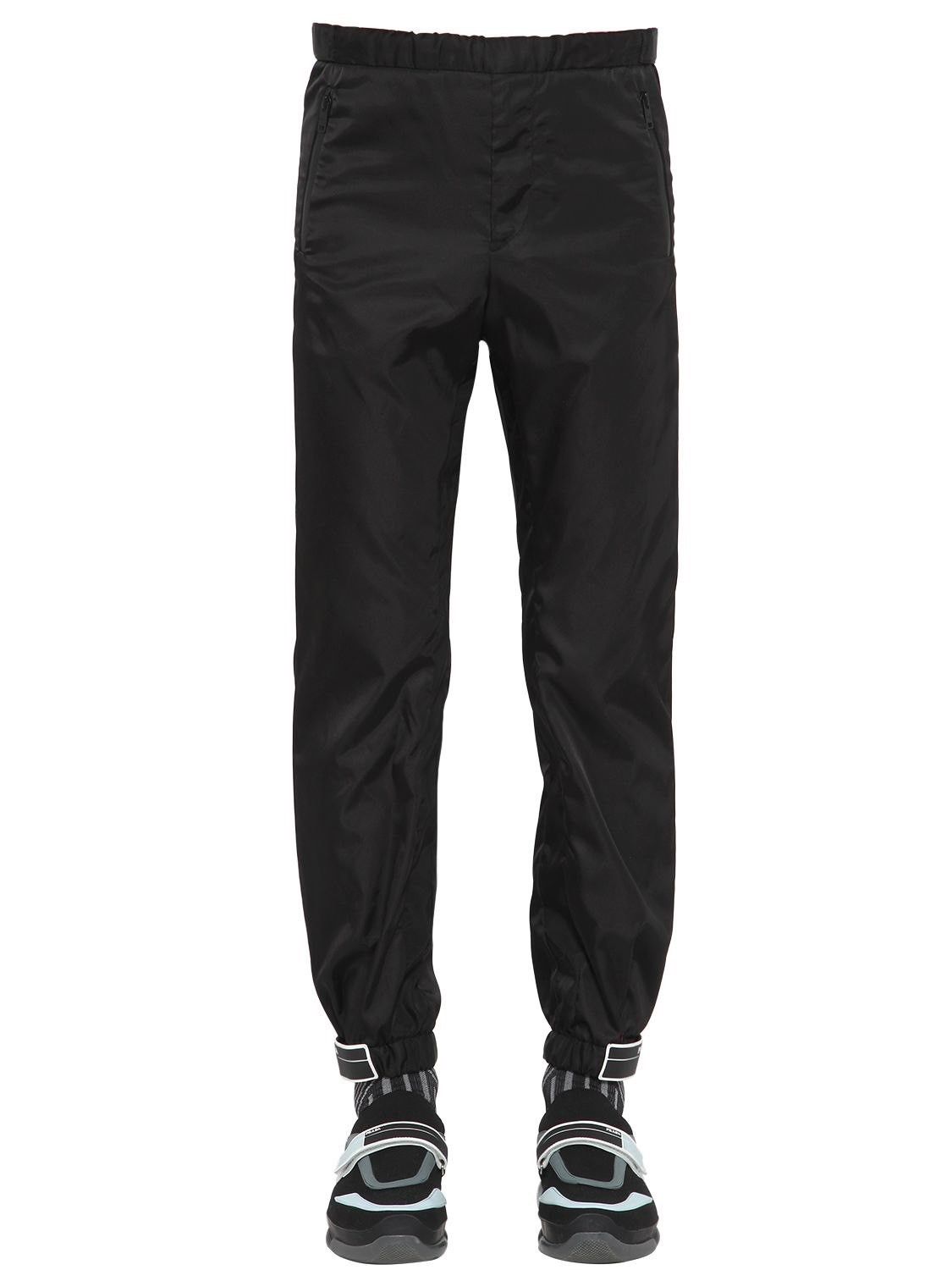 Prada Nylon Gabardine Track Pants Grailed