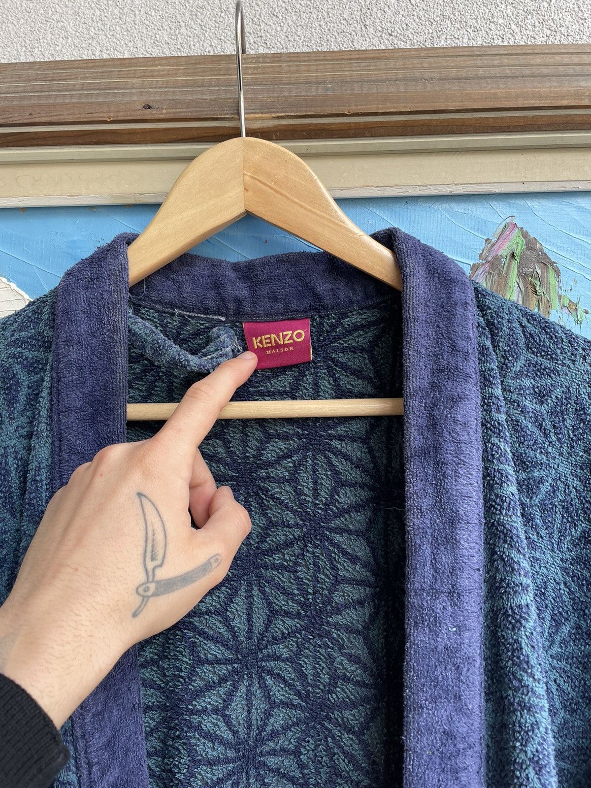 Kenzo Kenzo Maison Bathrobe Ultra Rare Luxury Item Vintage Hype Size US L / EU 52-54 / 3 - 4 Thumbnail