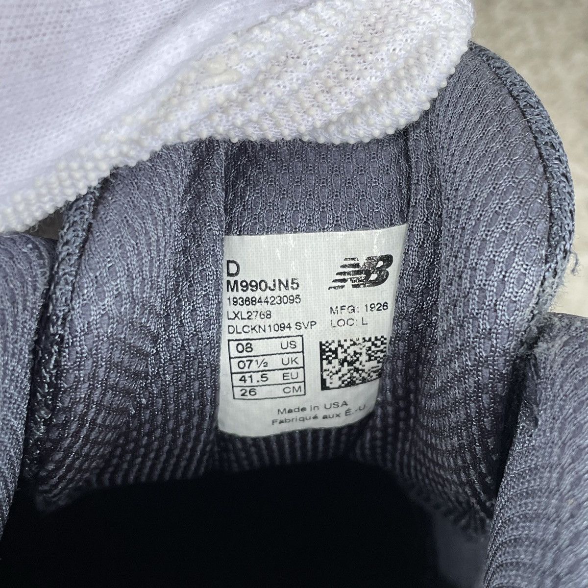 Junya Watanabe × New Balance Junya Watanabe New Balance 990v5 Sneaker Shoes Navy Size US 8.5 / EU 41-42 - 13 Thumbnail