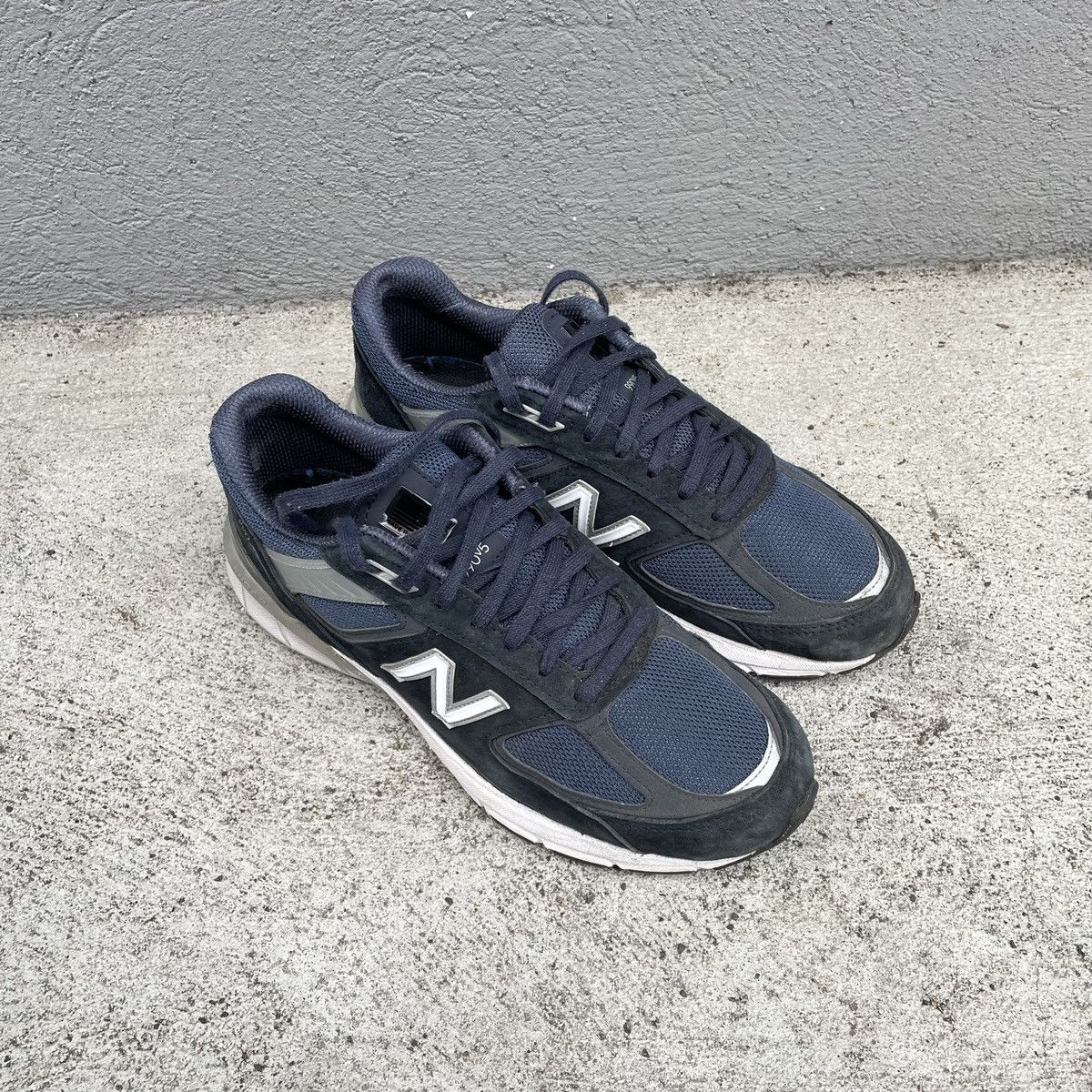 Junya Watanabe × New Balance Junya Watanabe New Balance 990v5 Sneaker Shoes Navy Size US 8.5 / EU 41-42 - 4 Thumbnail