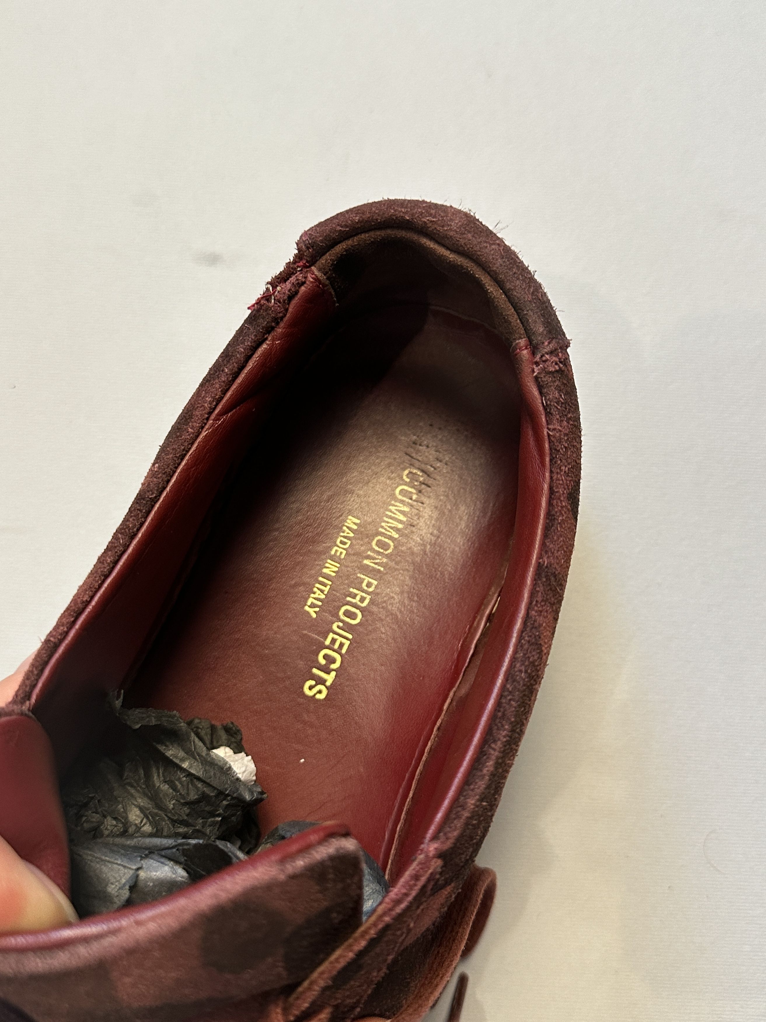 Common Projects Common Projects Achilles Camo Suede Low-Top Sneakers Size US 11 / EU 44 - 10 Thumbnail