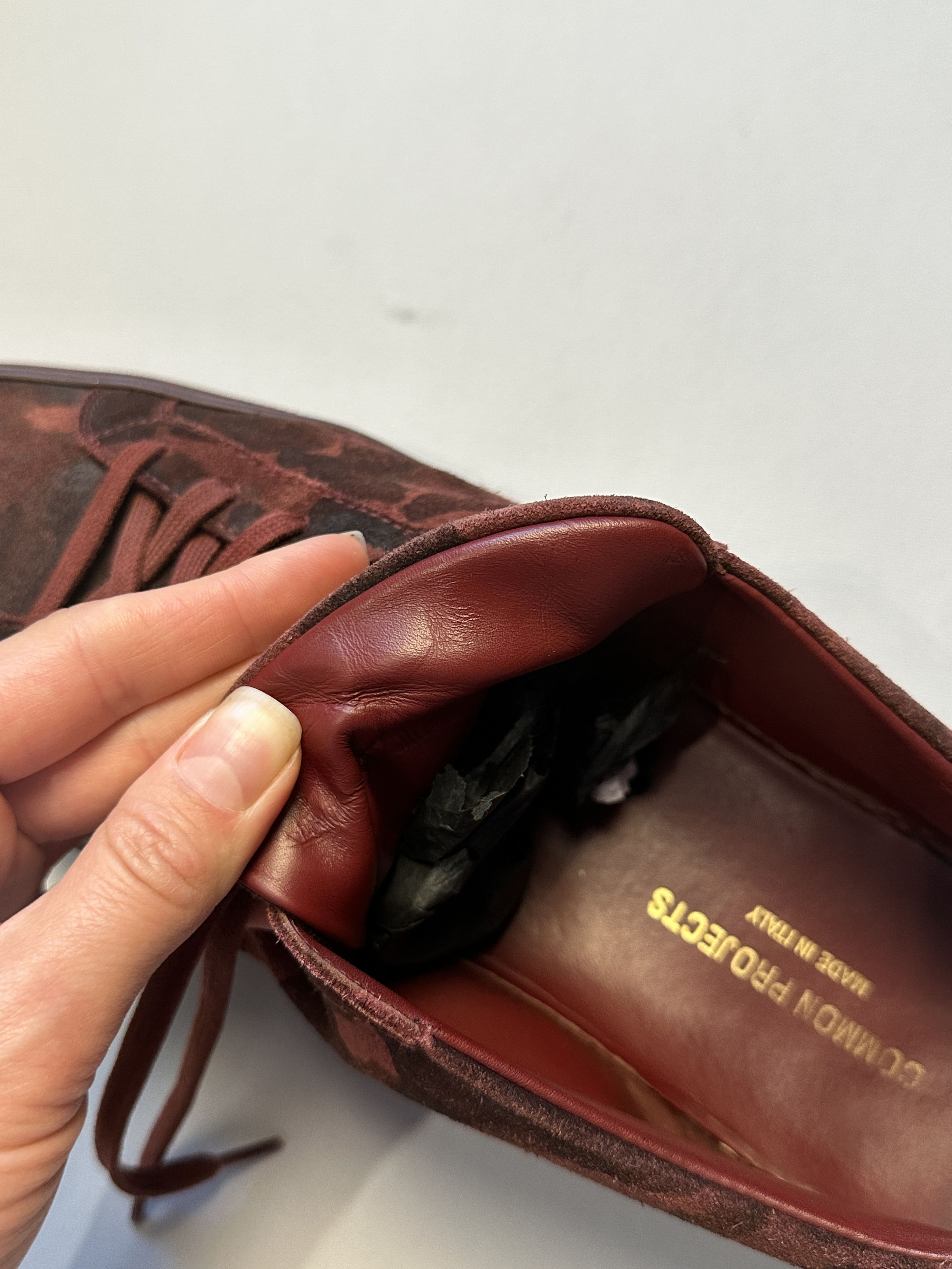 Common Projects Common Projects Achilles Camo Suede Low-Top Sneakers Size US 11 / EU 44 - 11 Thumbnail