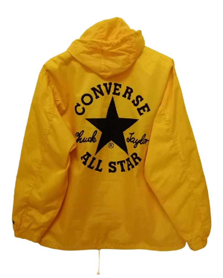 image of Converse Boston Mass Big Logo Jacket in Yellow, Men's (Size Medium)